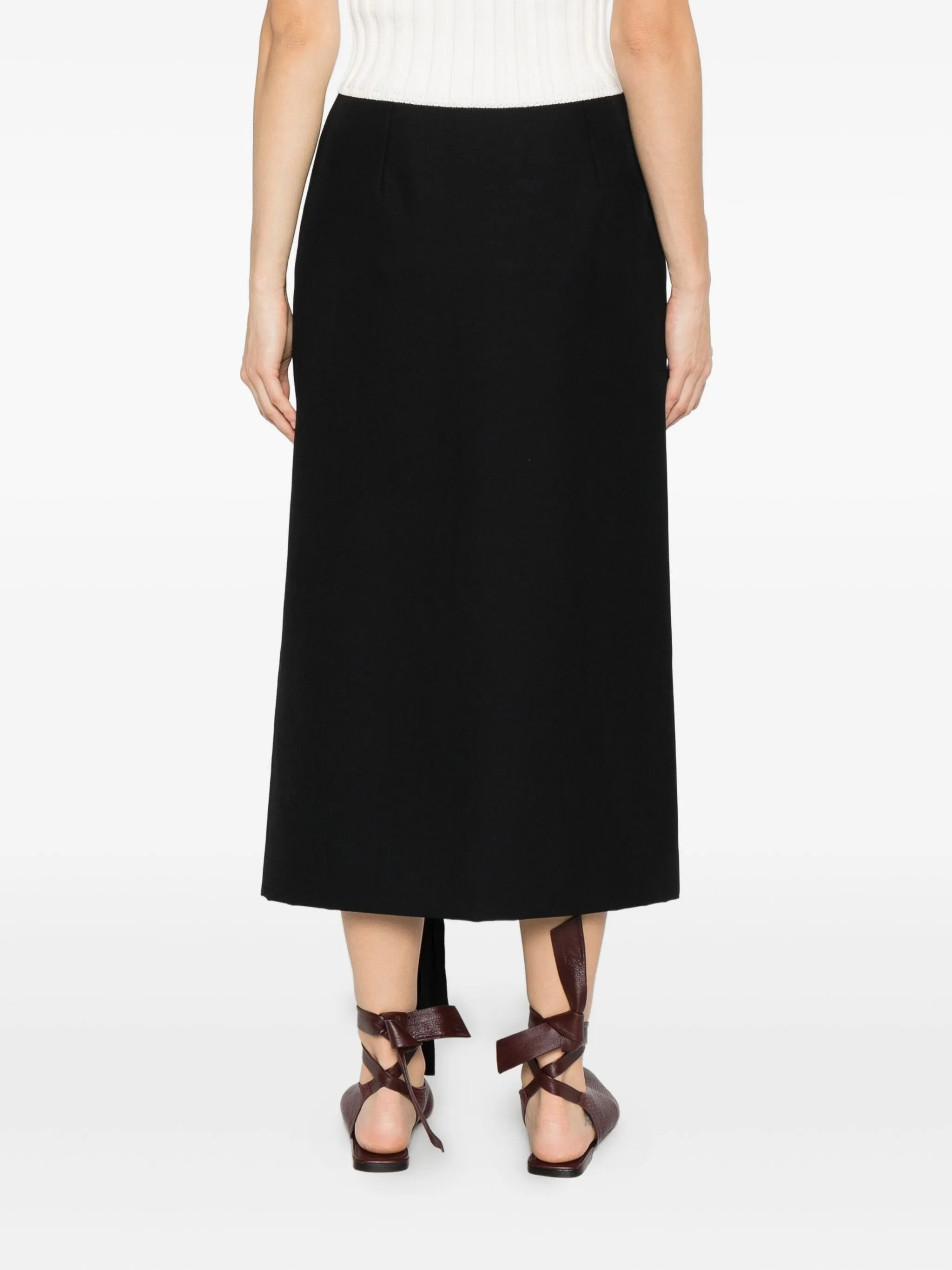 Carven Ruffled Fringed Skirt - 3