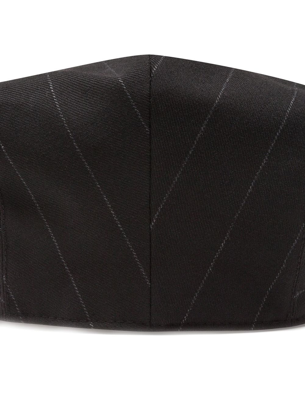 stripe-print flat cap - 2