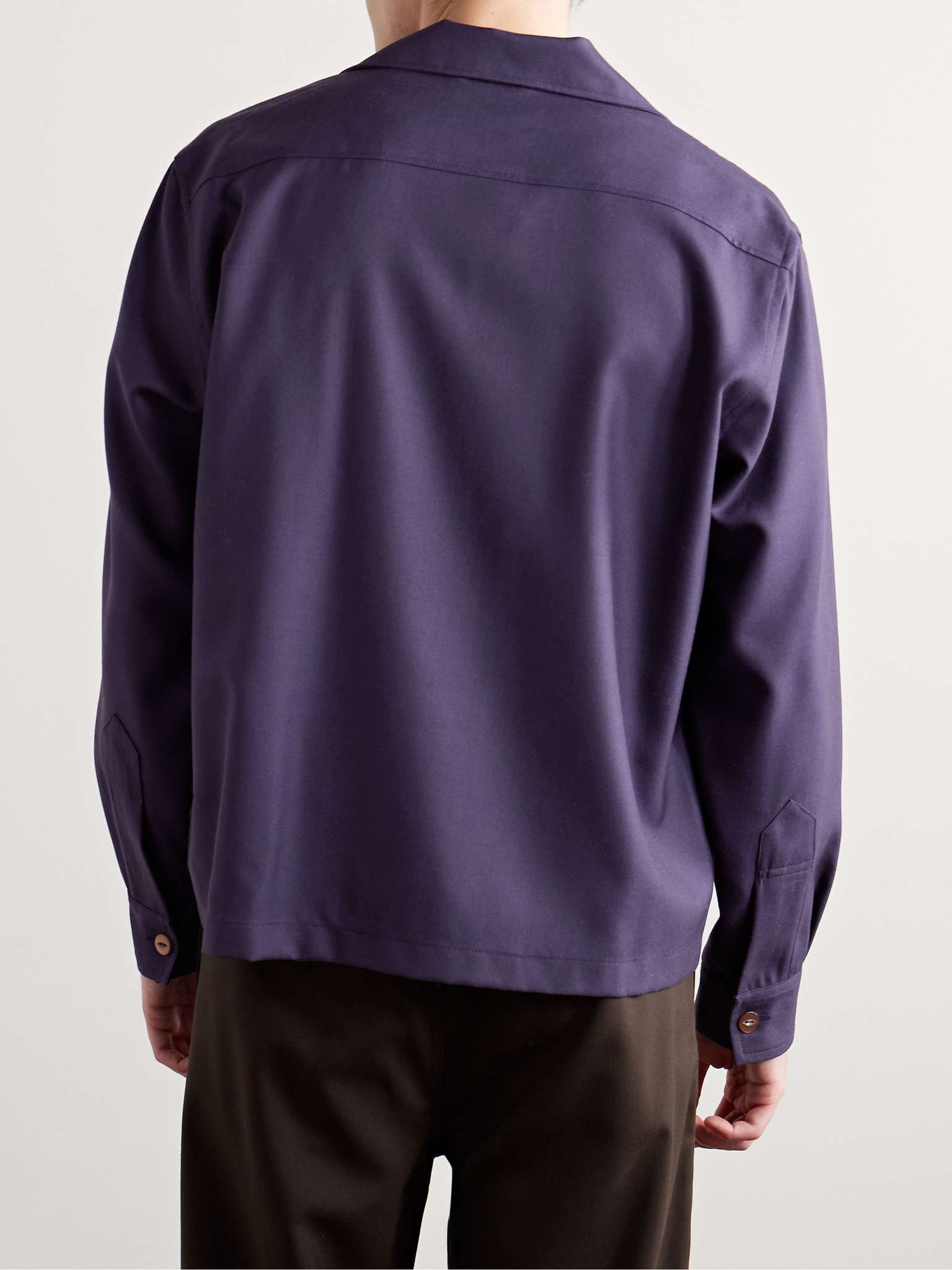 Camp-Collar Wool Overshirt - 3