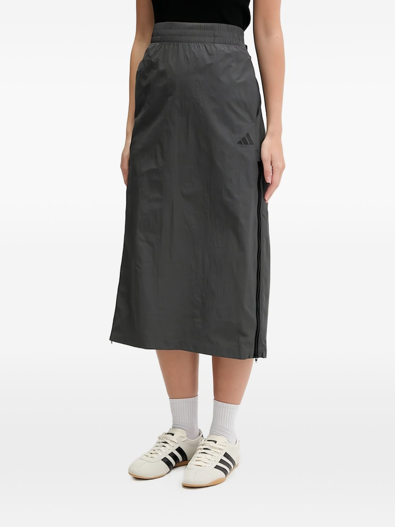 logo-embroidery midi skirt 1