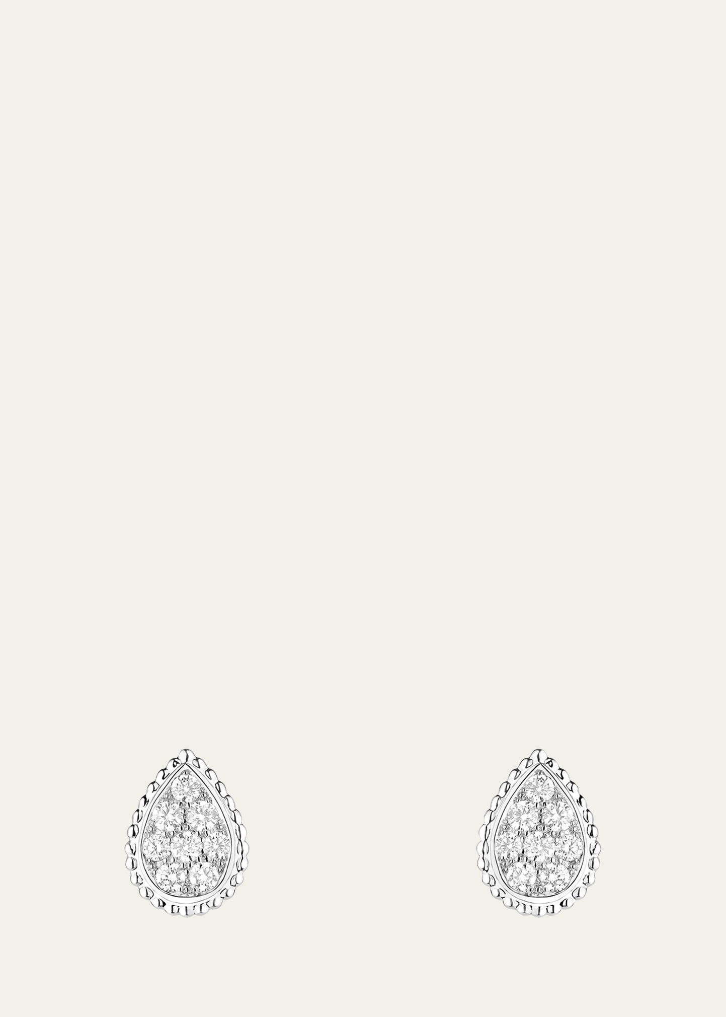 Serpent Boheme Small Motif Diamond Stud Earrings - 1