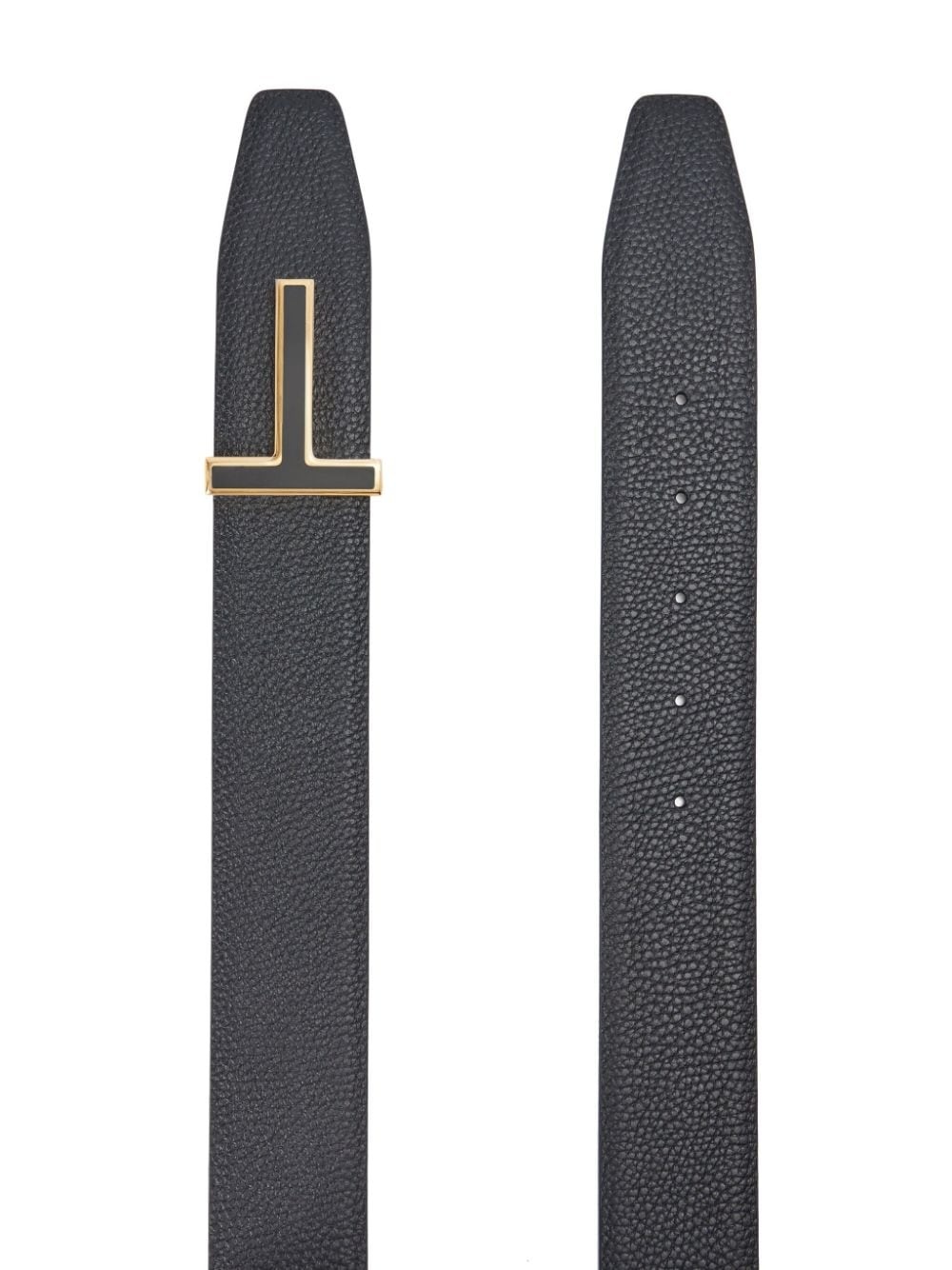 T-buckle leather belt - 2