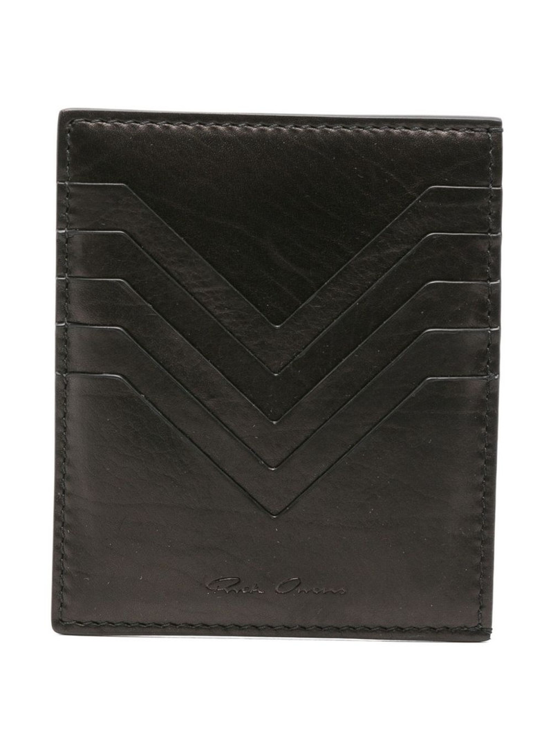 chevron-detail 가죽 카드 홀더 1