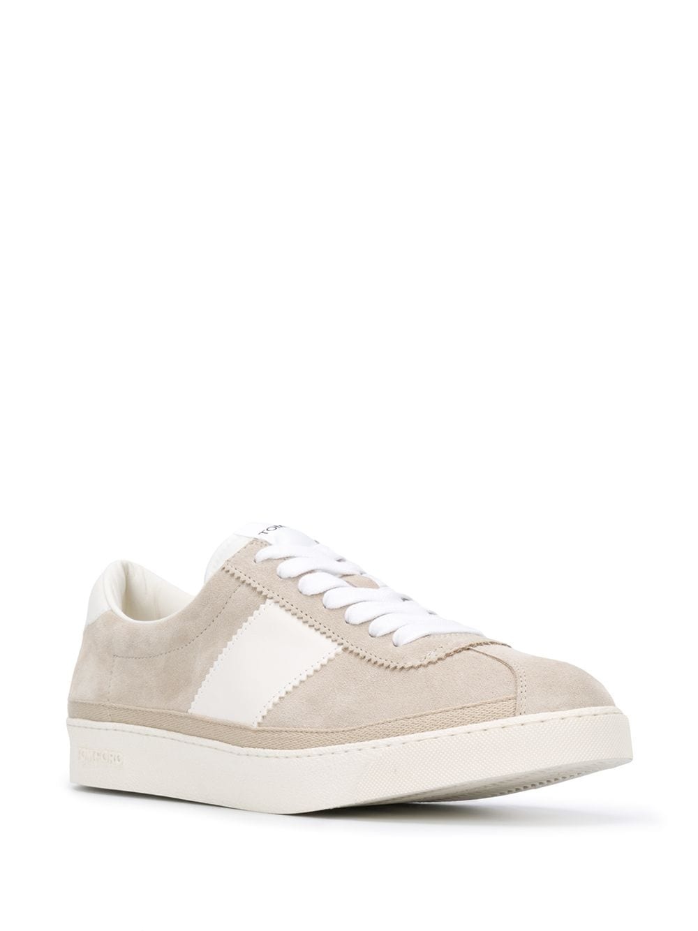 panelled low-top sneakers - 2