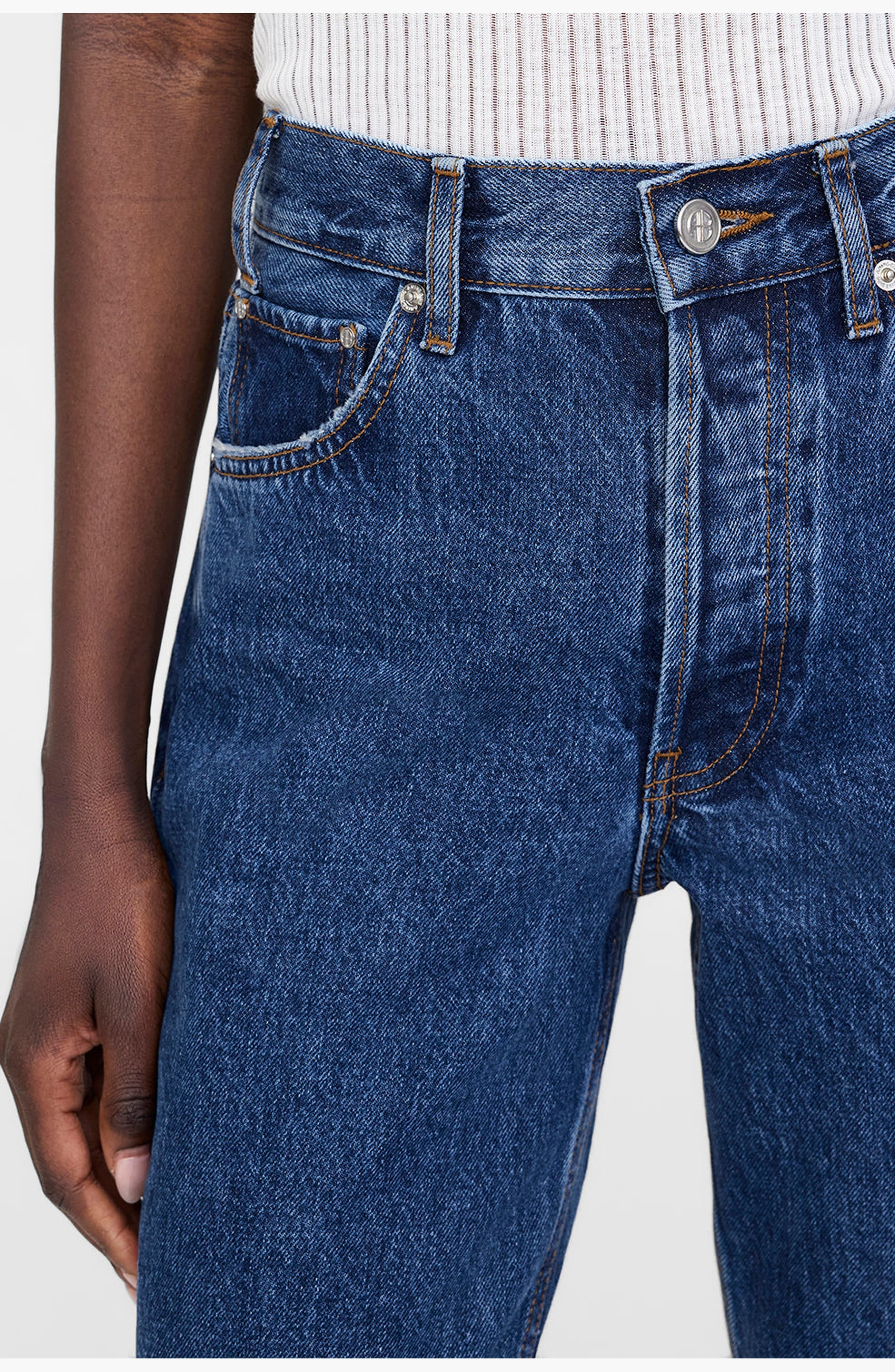 ANINE BING Roy Jean in Clean Indigo Denim at Nordstrom - 4