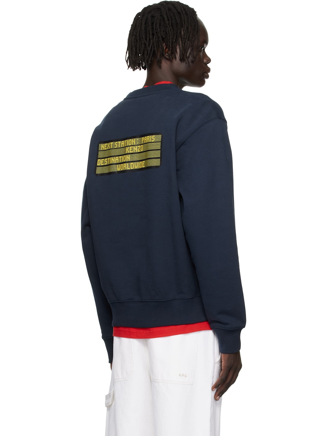 Navy Kenzo Paris 'KENZO City' Sweatshirt - 3