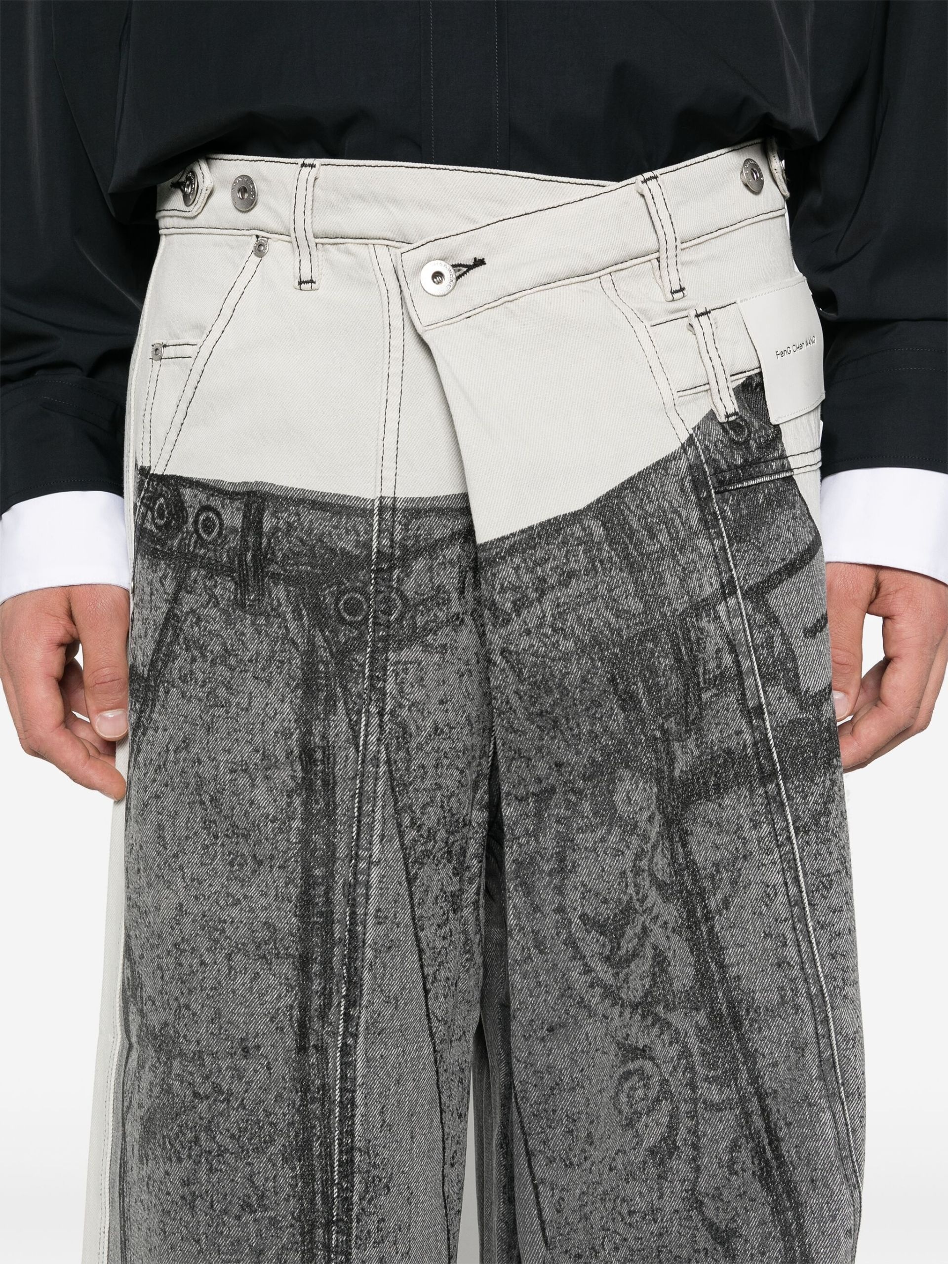 Panelled Jeans - 5