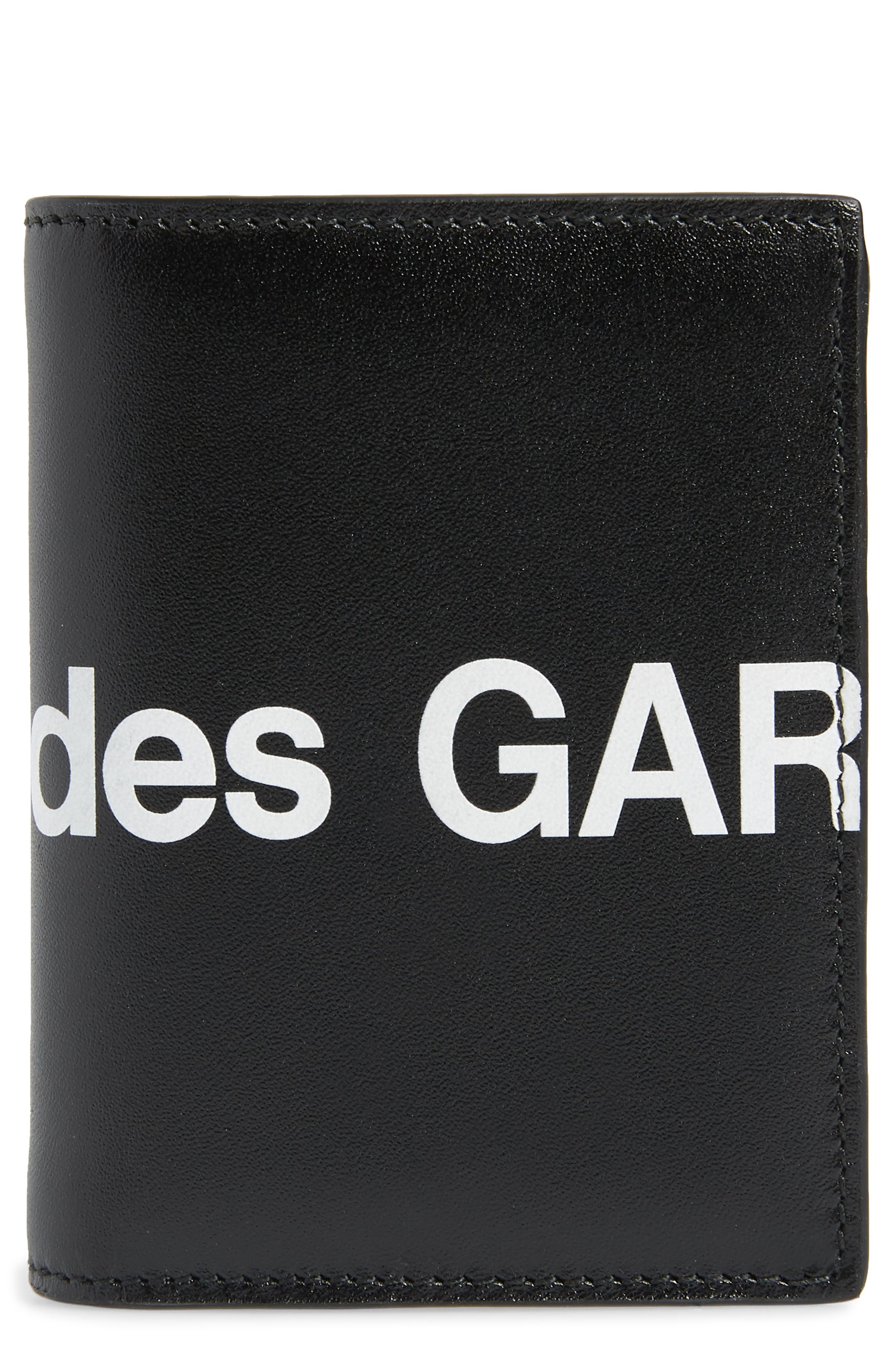 Comme des Garçons Wallets Huge Logo Card Case in Black at Nordstrom - 1