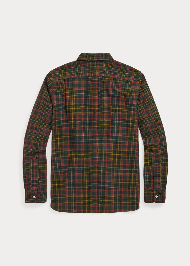 RRL by Ralph Lauren Plaid-Print Flannel Workshirt outlook