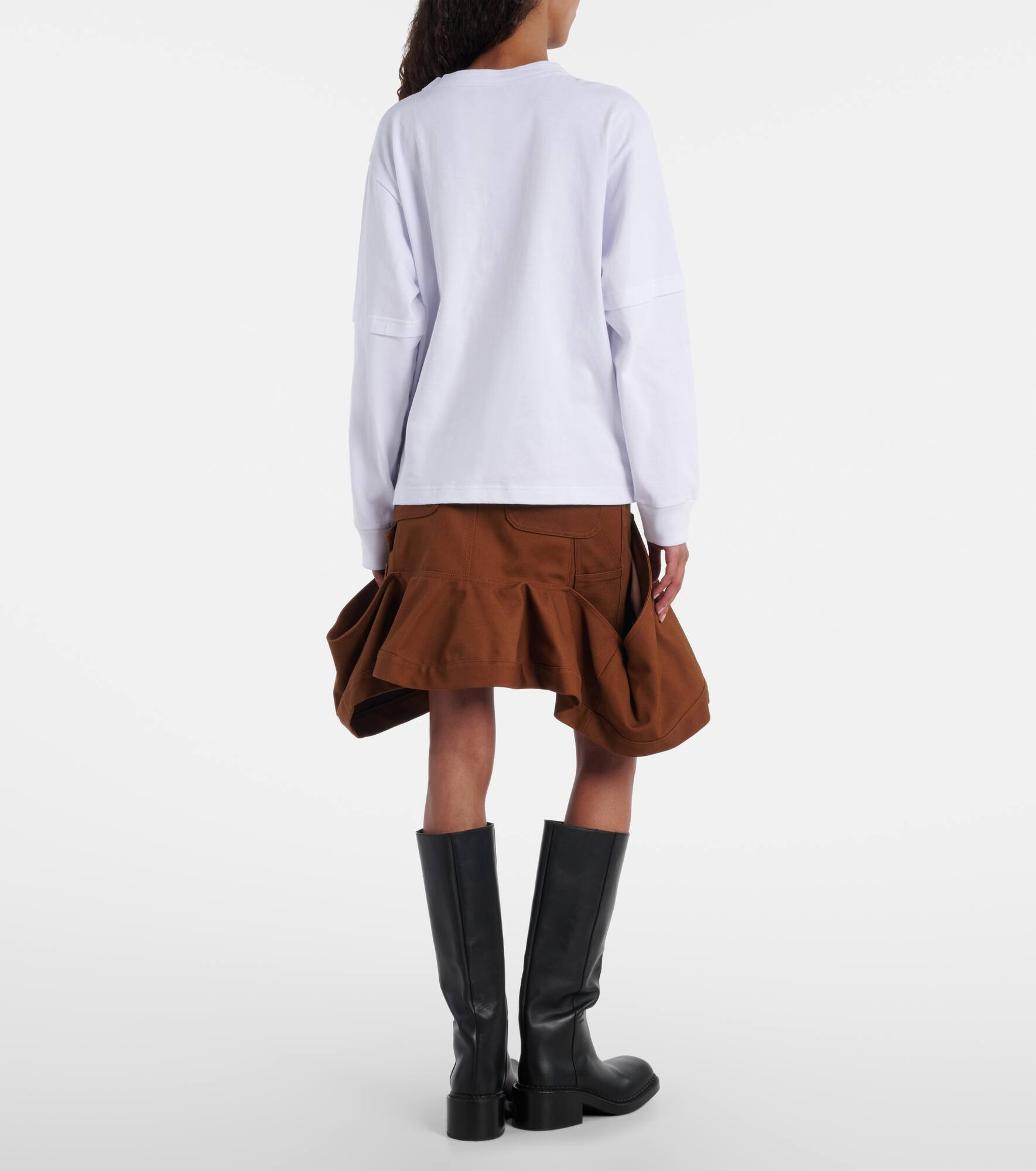 x Carhartt layered cotton jersey top - 3