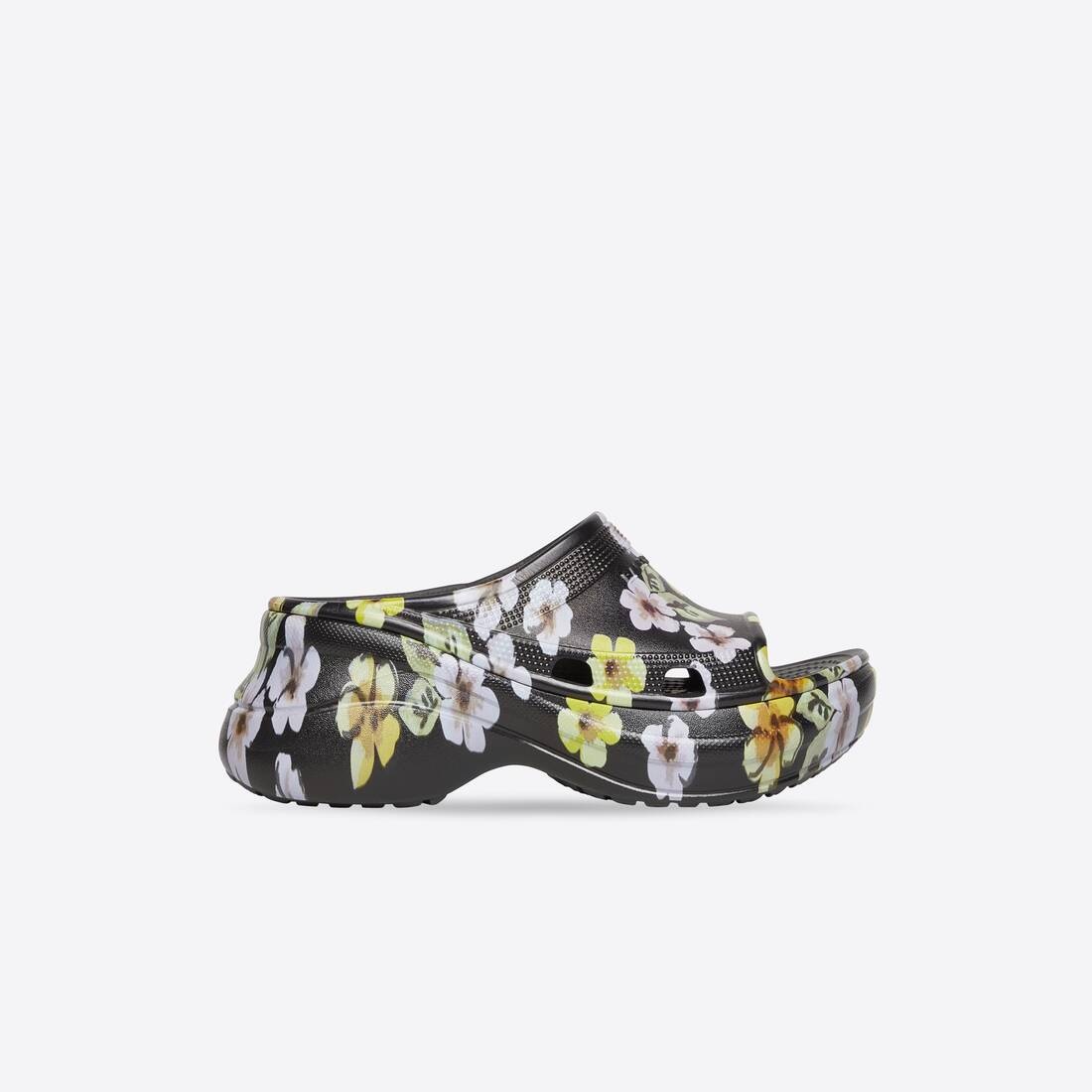 Women's Pool Crocs™ Slide Sandal Flower in Grey - 1