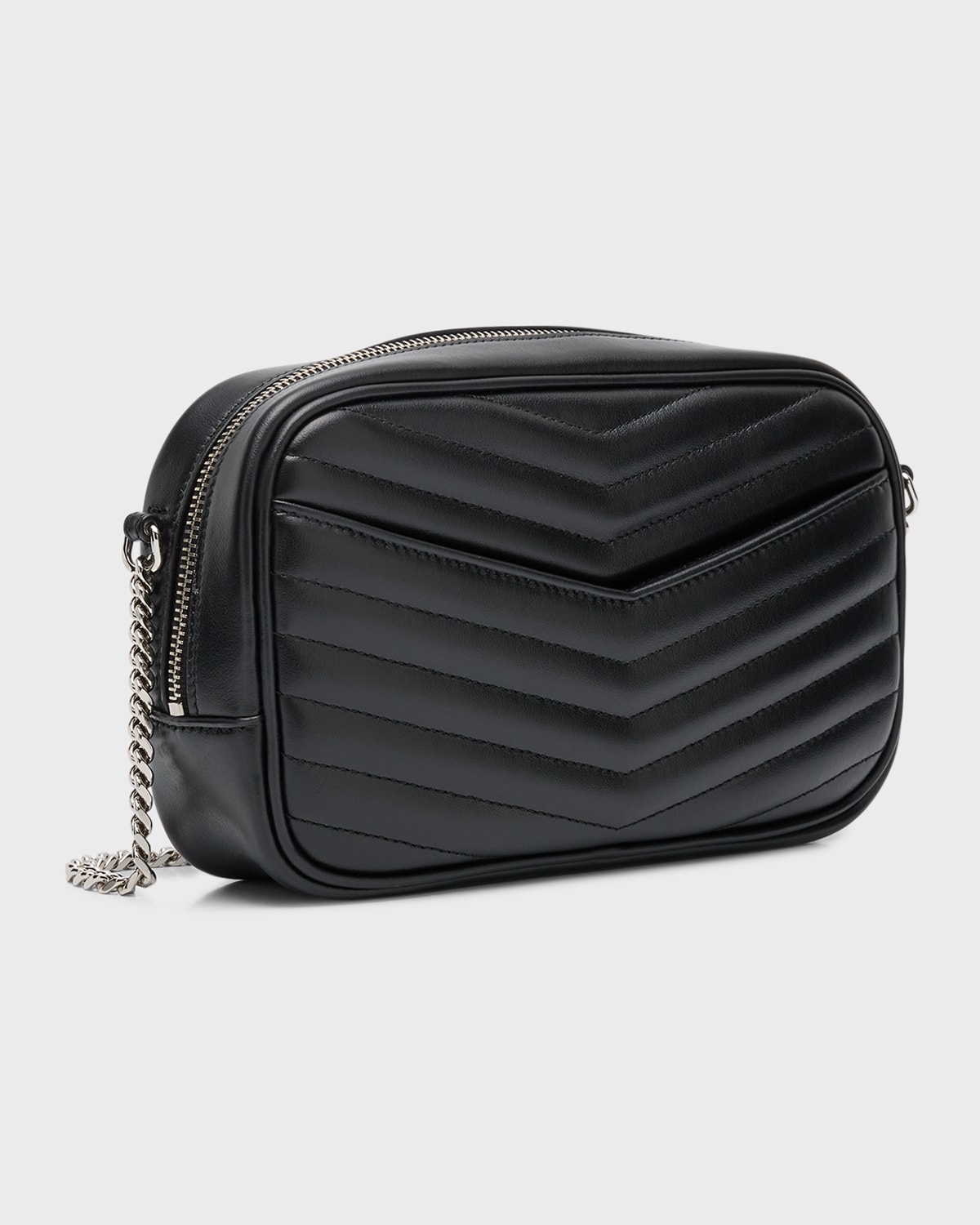 Lou Mini YSL Camera Bag in Smooth Quilted Leather - 7