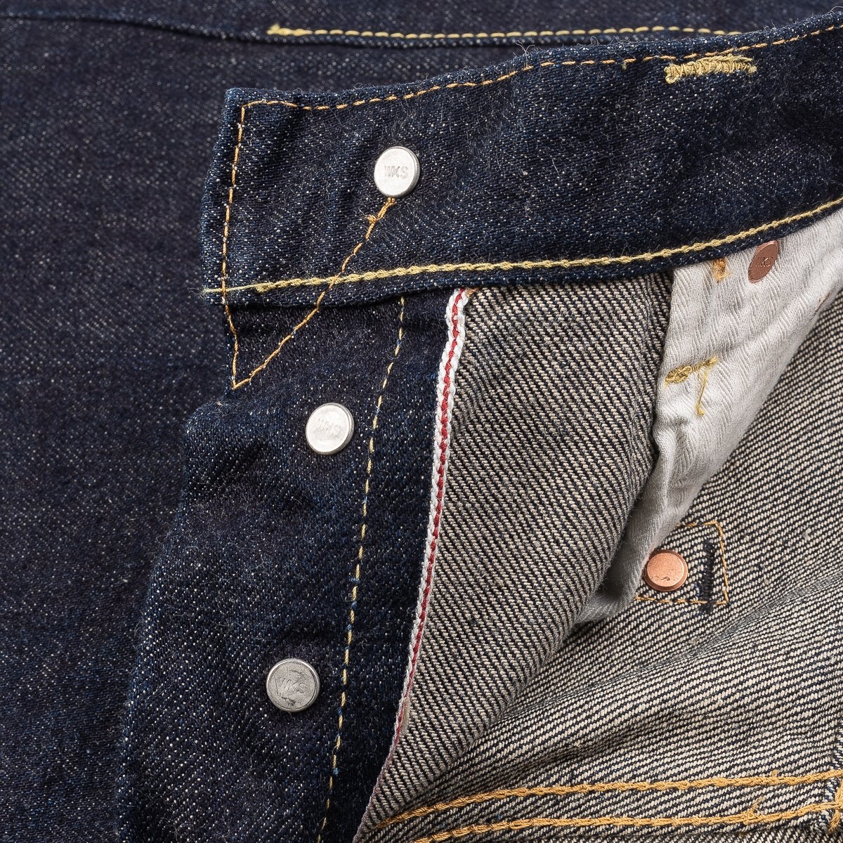 IH-634N 17oz Selvedge Denim Straight Cut Jeans - Natural Indigo - 11