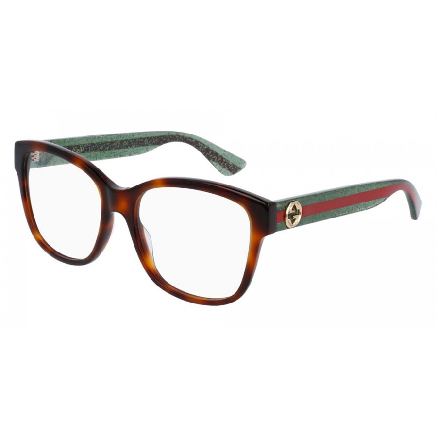 Gucci Demo Square Ladies Eyeglasses GG0038ON 002 54 - 1