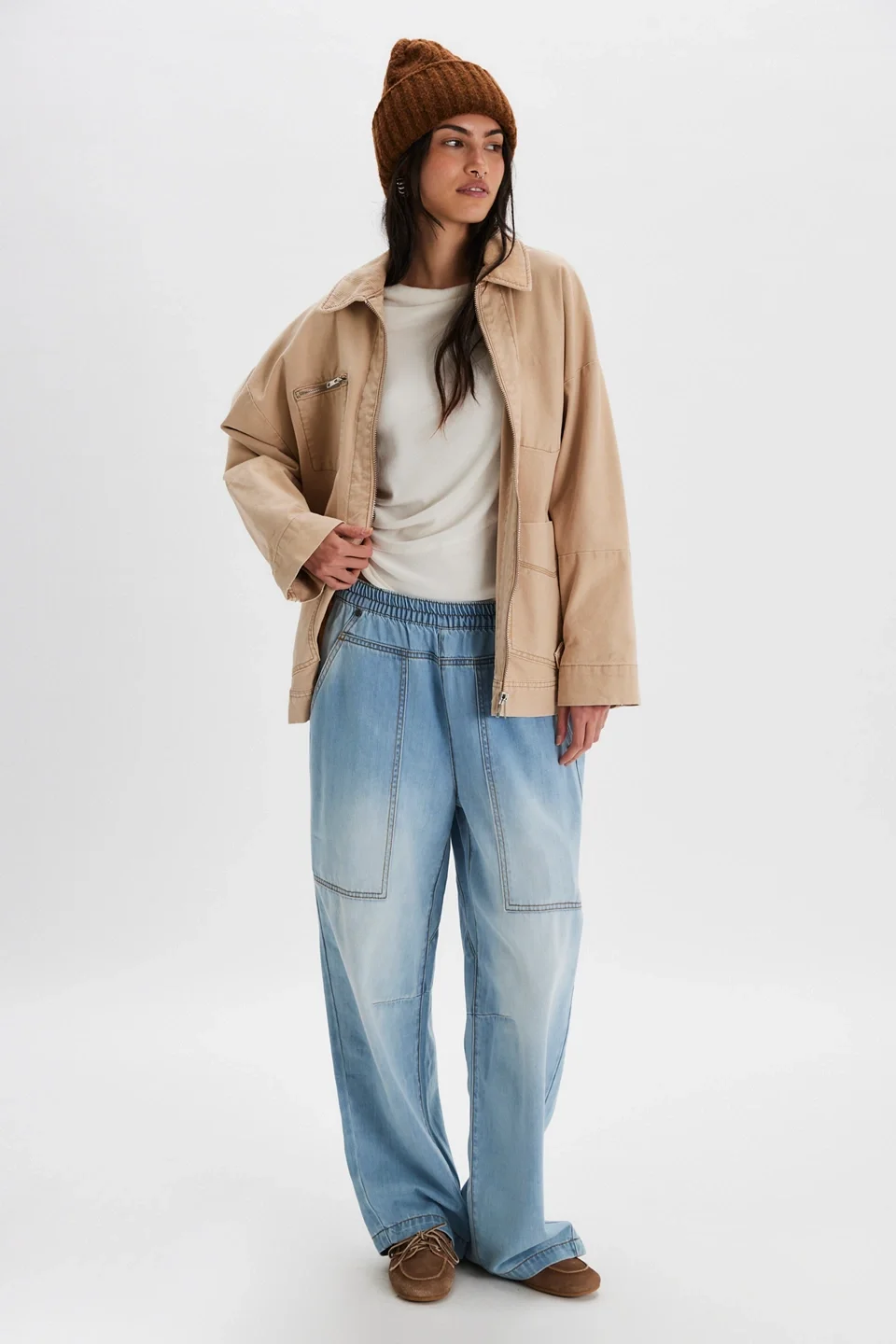 OneTeaspoon Odyssey Pull-On Boyfriend Jeans - 1