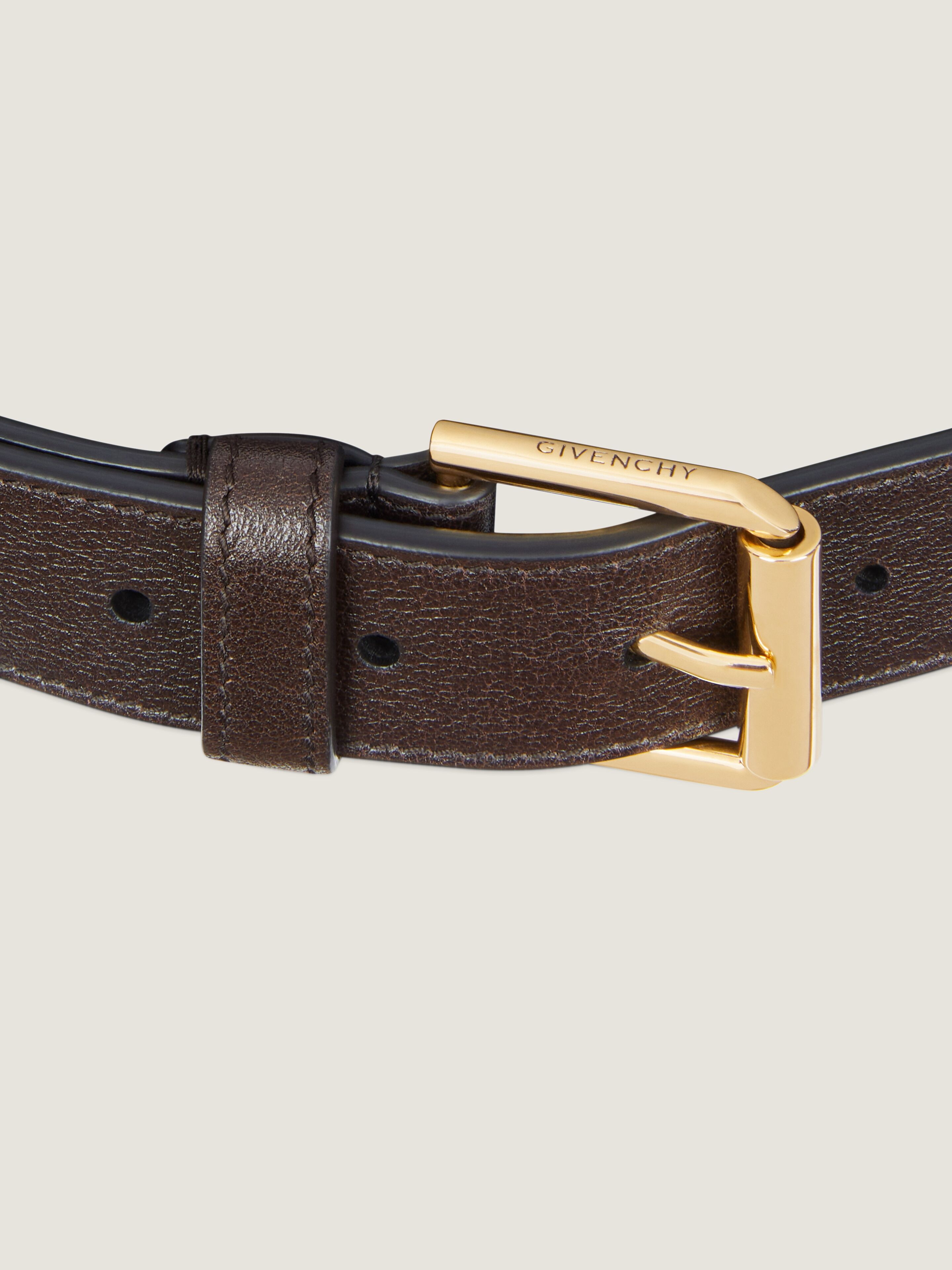 VOYOU LONG BELT IN SHINY LEATHER - 4