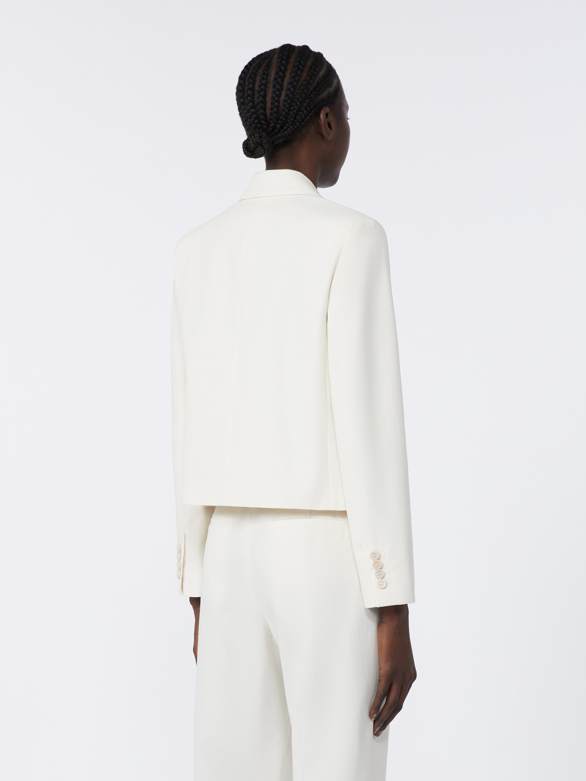 ASTURIE Cotton twill cropped jacket - 4