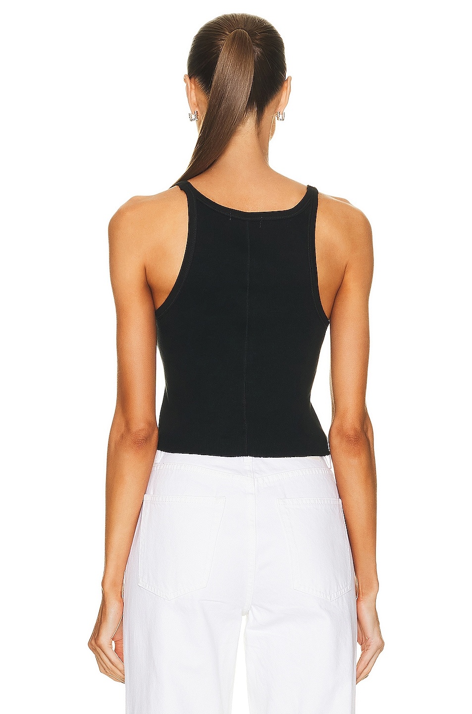 Cropped Rib Tank Top - 3