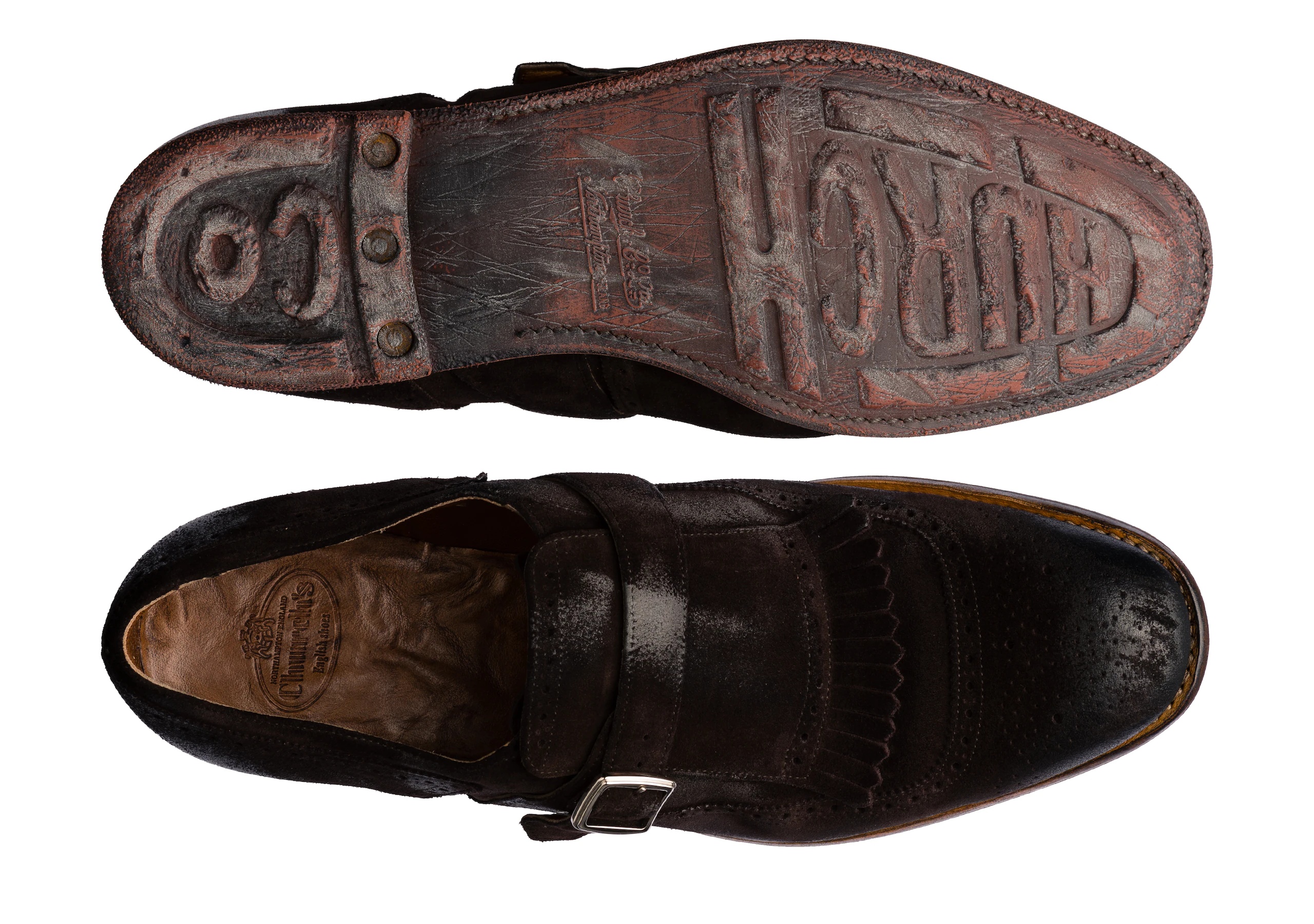 Shanghai
Vintage Suede Buckle Loafer Brown - 3