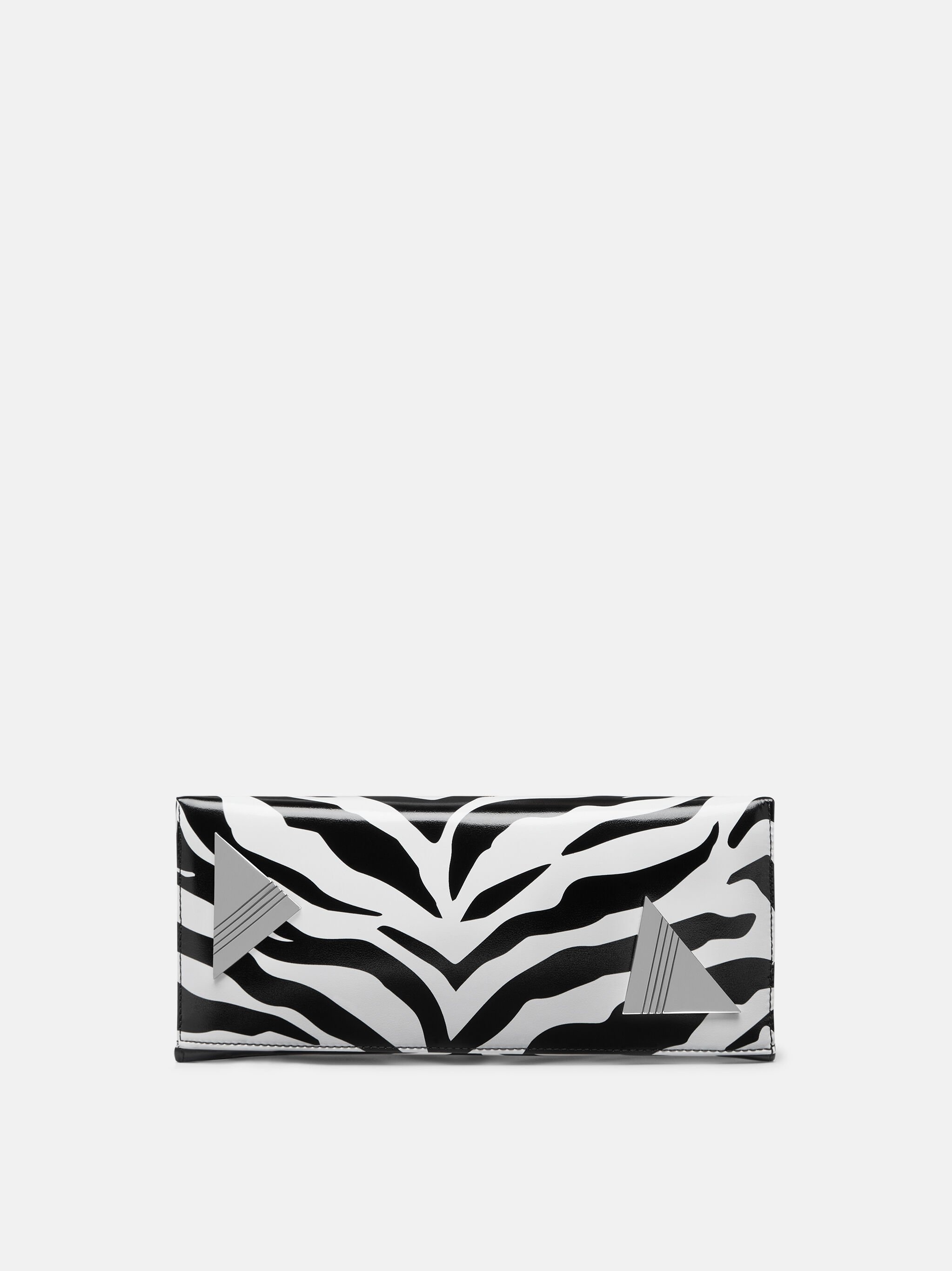 ''8.30PM'' BLACK AND WHITE OVERSIZED CLUTCH - 5