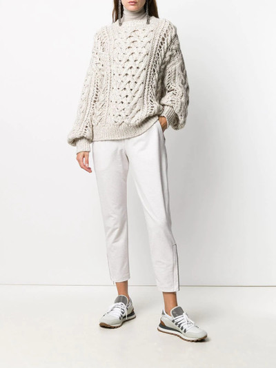 Brunello Cucinelli cable-knit jumper outlook