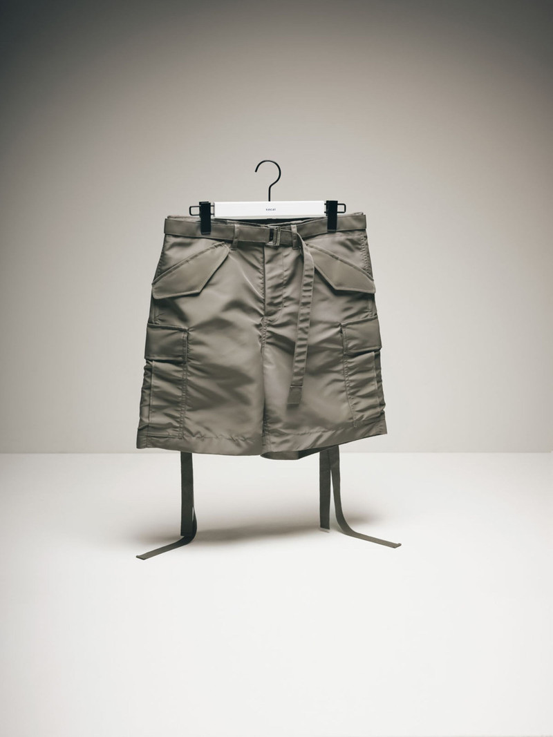 sacai Nylon Twill Shorts outlook