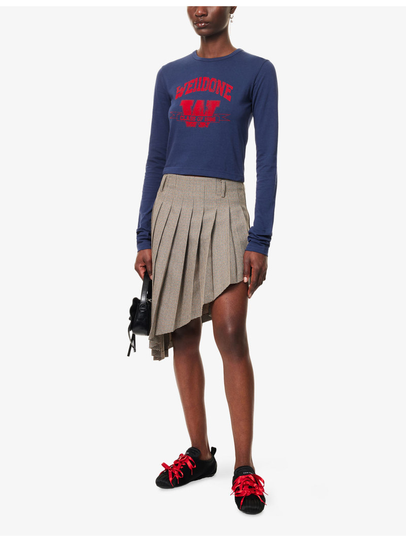 We11done Printed Long-Sleeves Cotton-Jersey T-Shirt outlook