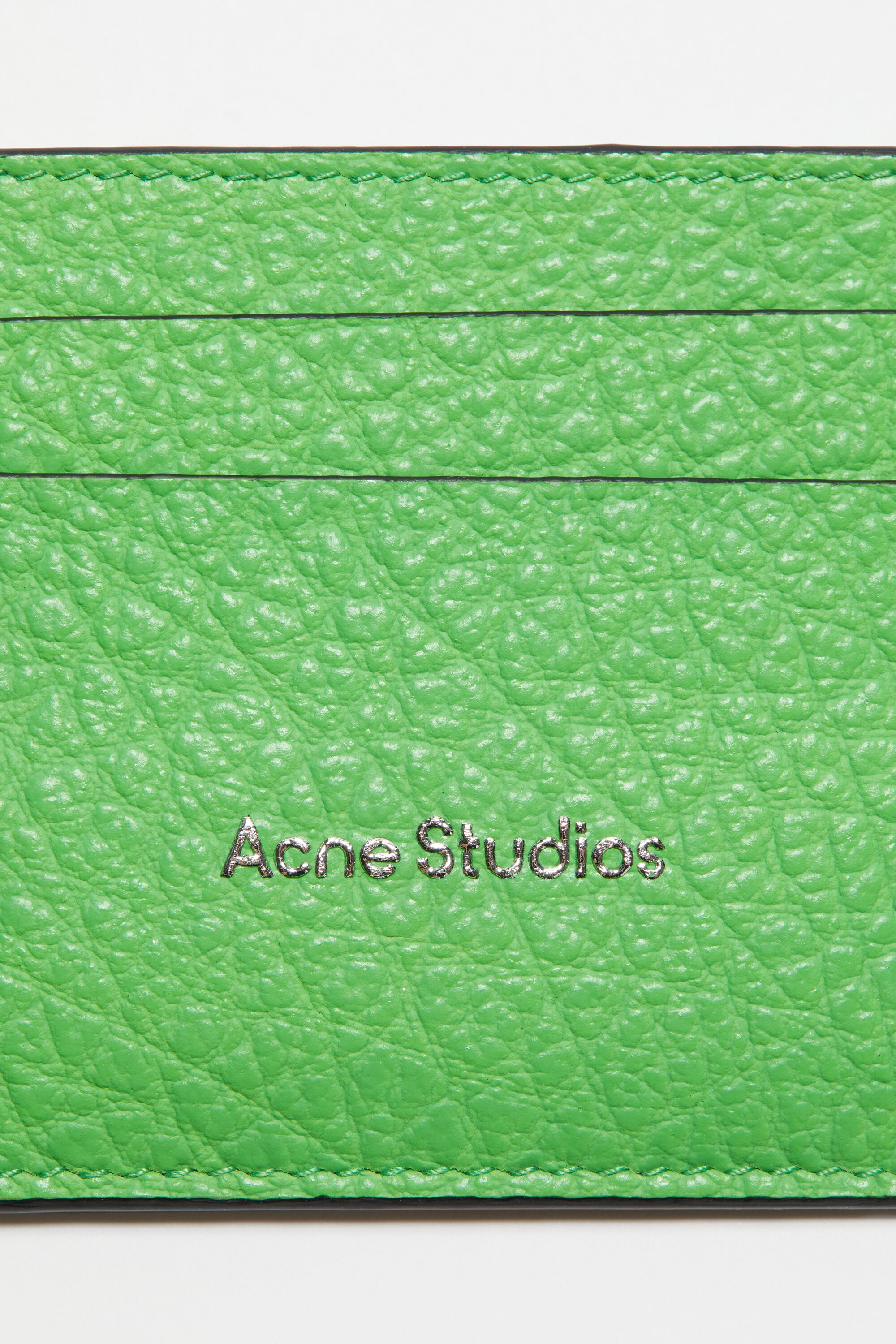 Leather card holder - Green - 6