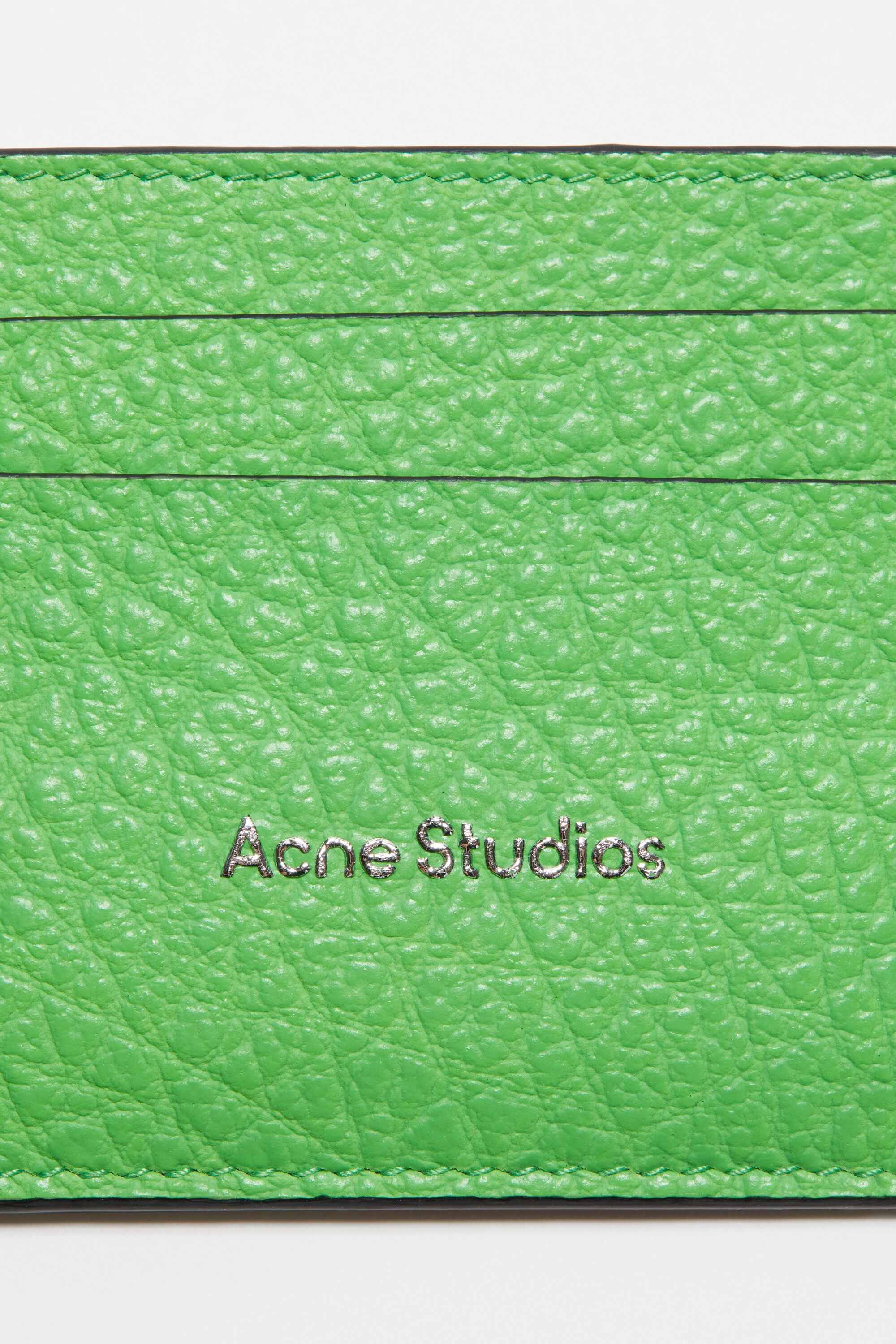 Leather card holder - Green - 6