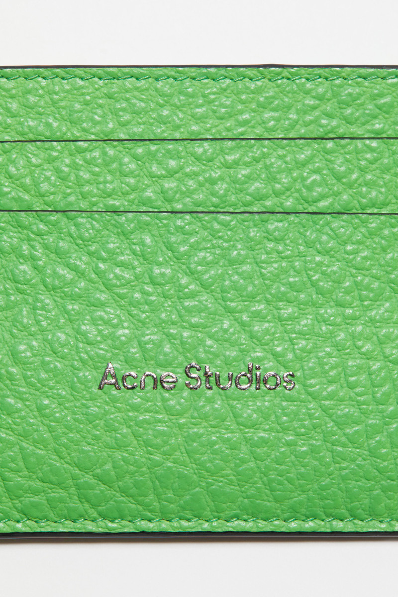Leather card holder - Green 6