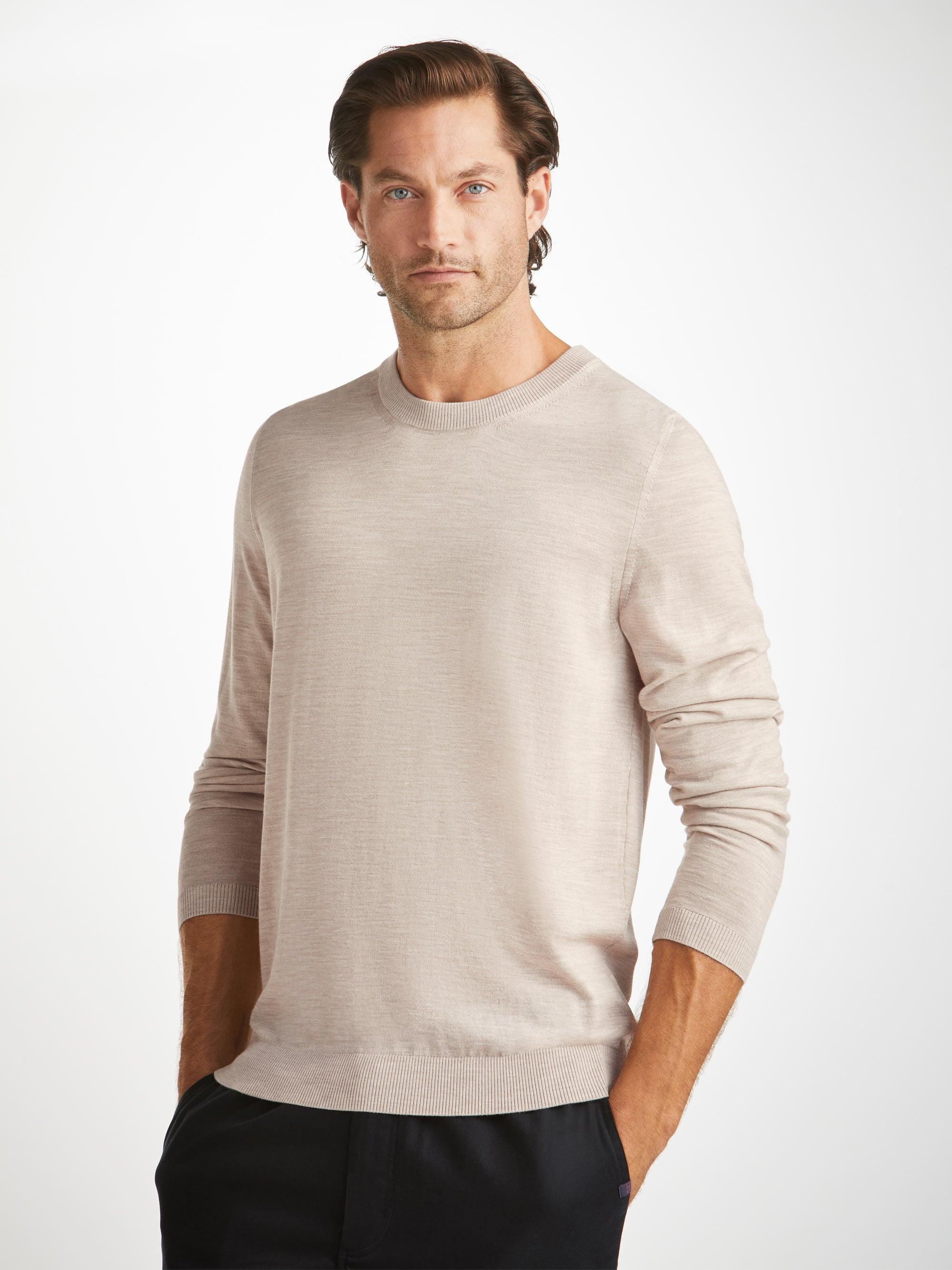 Men's Sweater Orson Merino Wool Oat - 9