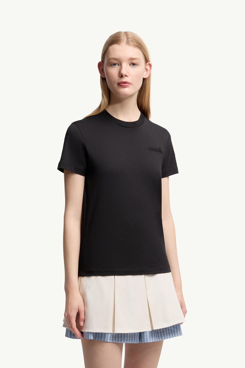 Beaded Logo Cotton T-Shirt 3
