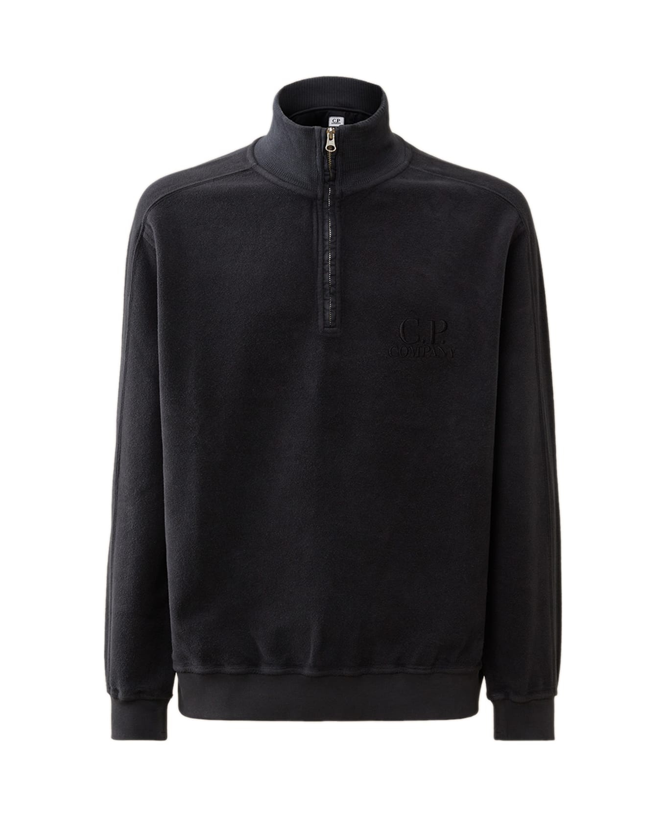 Tシャツ・カットソー C.P. Company SWEATSHIRTS POLO COLLAR IN LIGHT FLEECE C.P. Company Sweatshirts Polo Collar | italist | REVERSIBLE