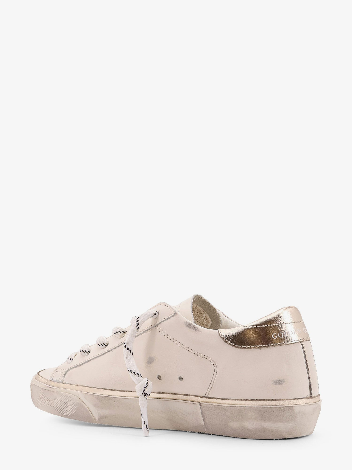 SUPER-STAR CLASSIC WITH LIST LOW-TOP LEATHER SNEAKERS WITH USED EFFECT - 3