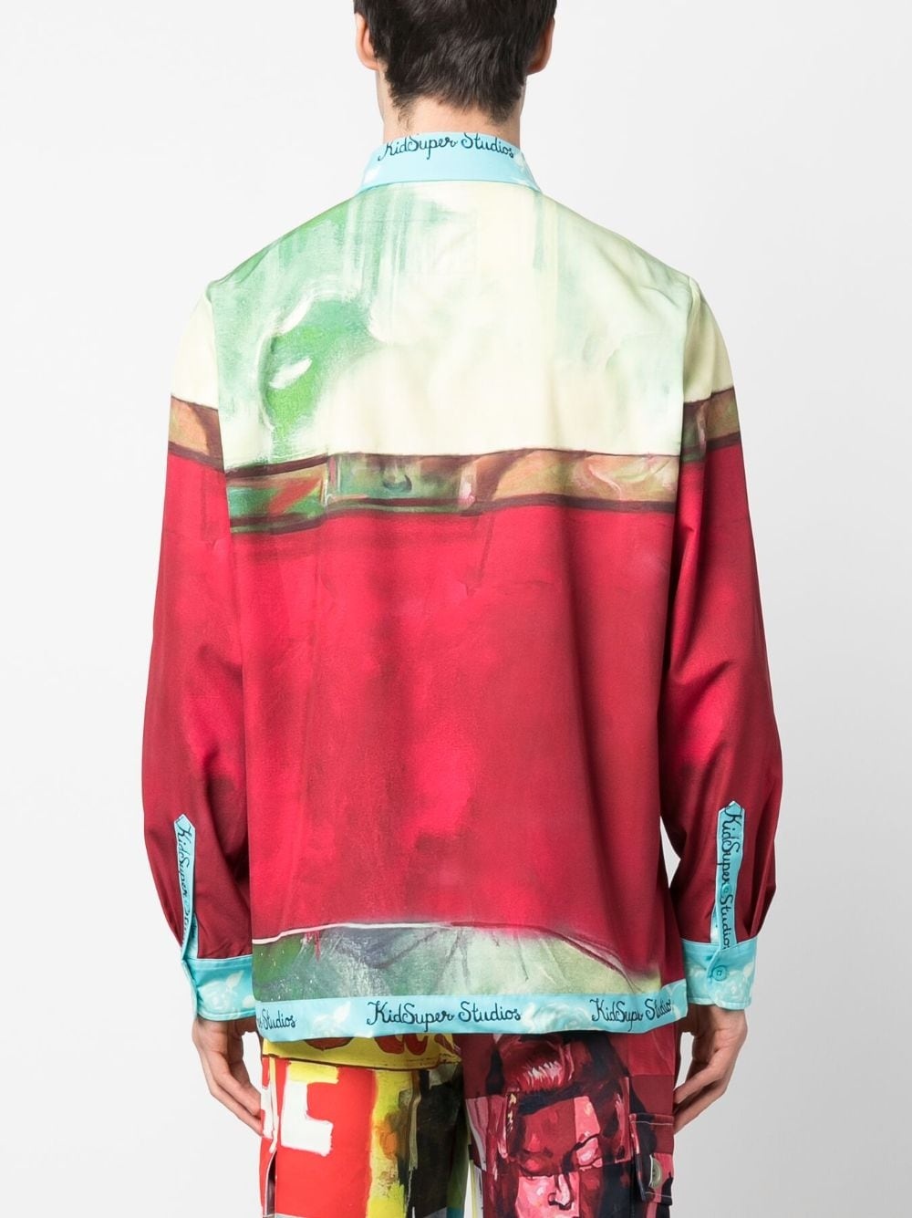 graphic-print shirt jacket - 4