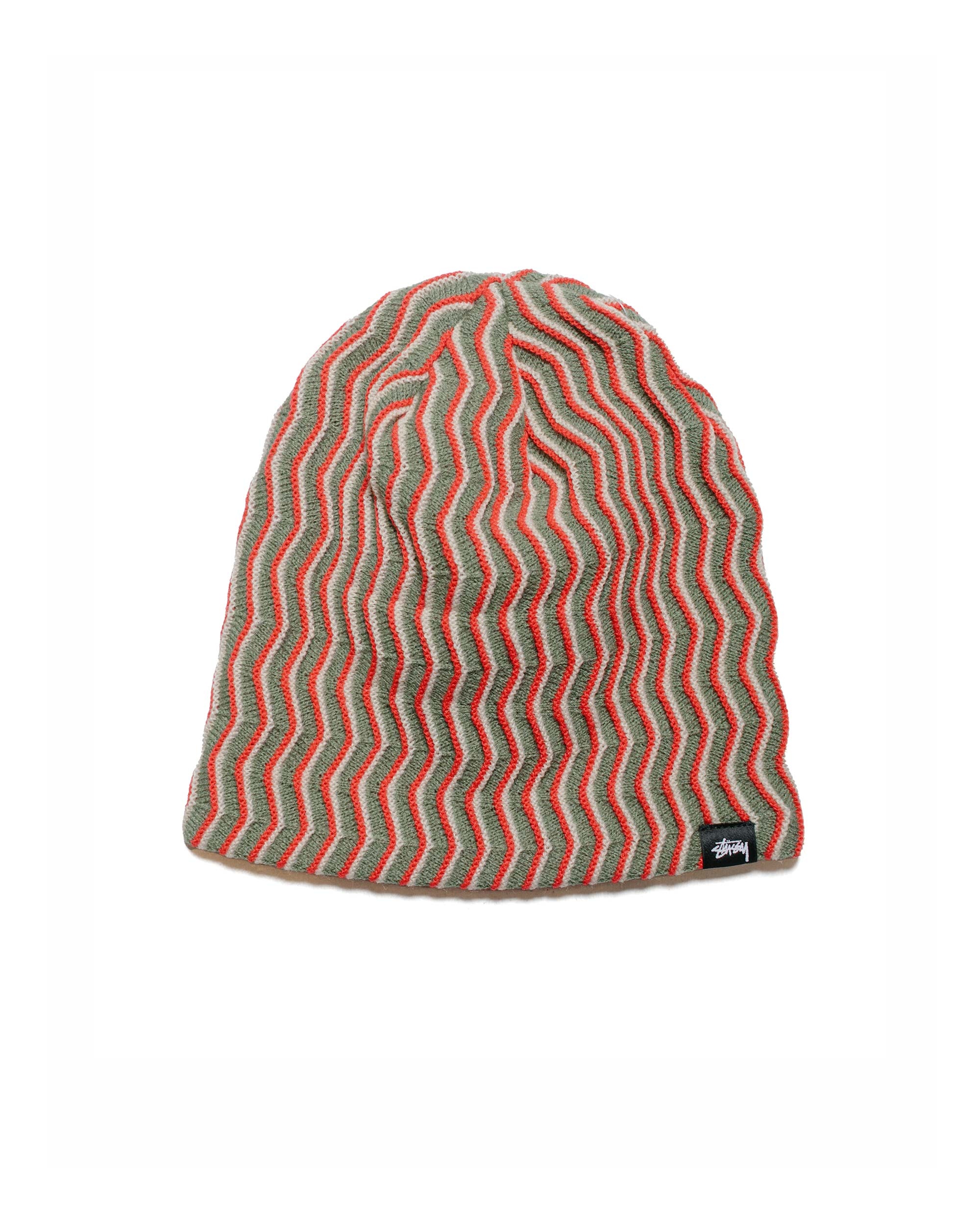 Stüssy Skullcap Crinkle Stitch Olive - 1