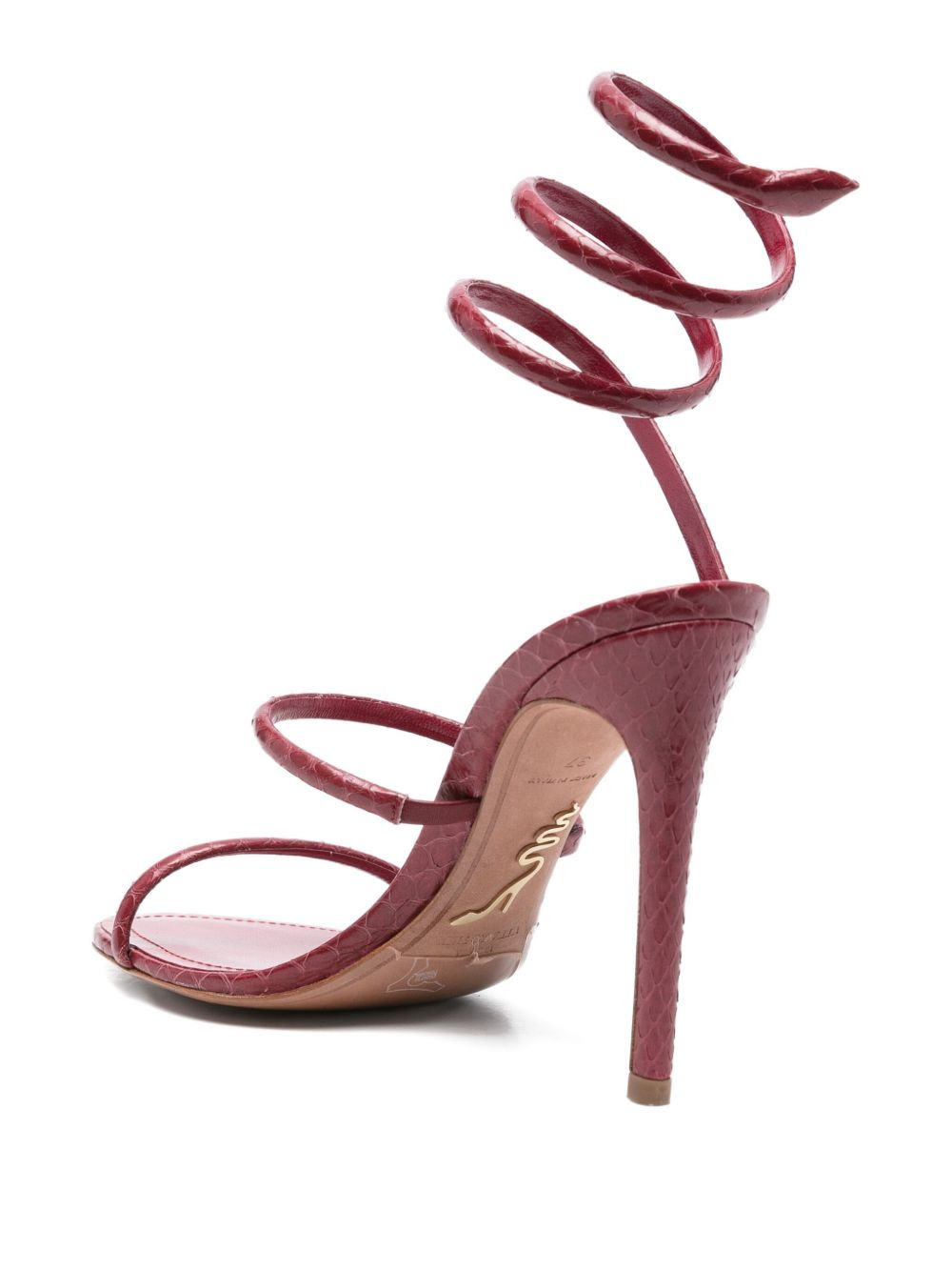 80mm Cleo spiral-wrap leather sandals - 3