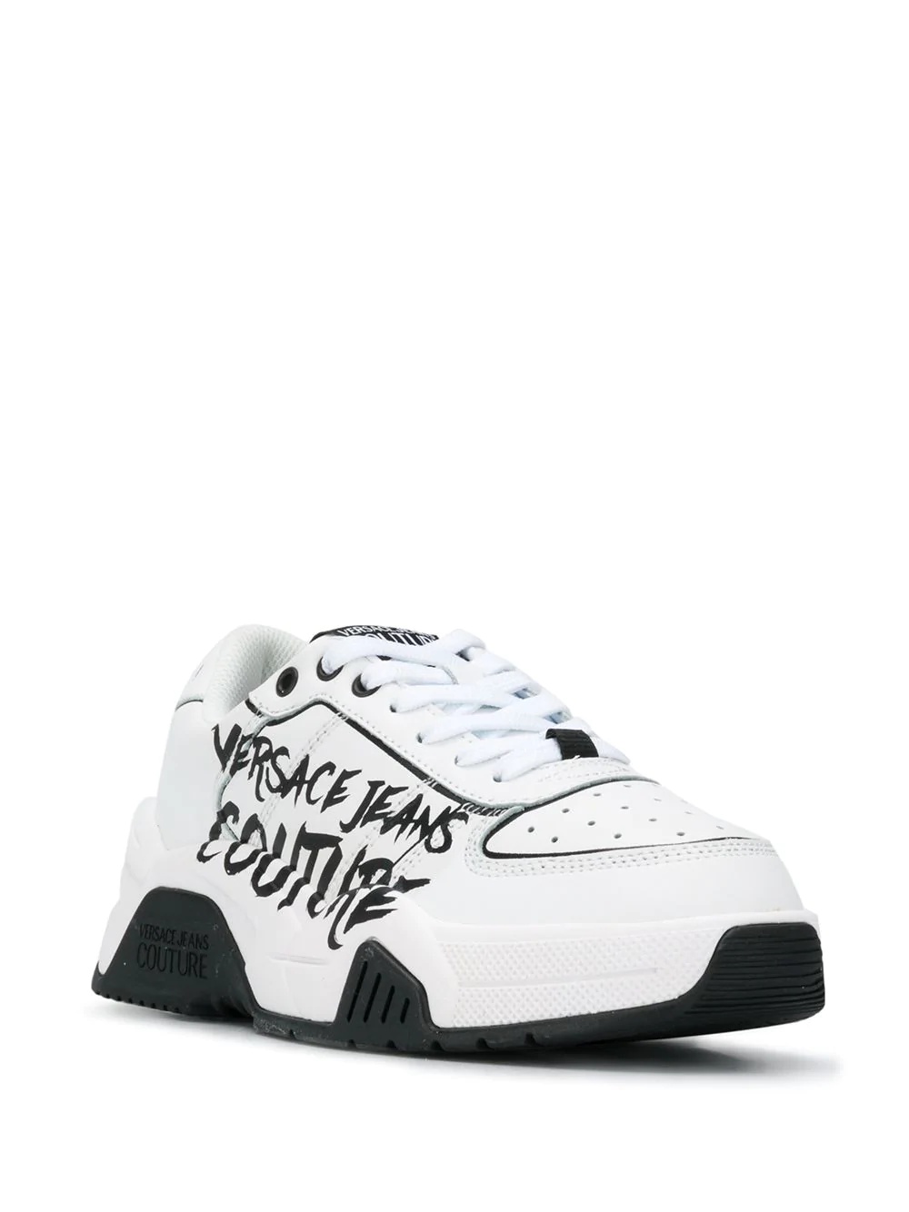 logo-print low-top sneakers - 2