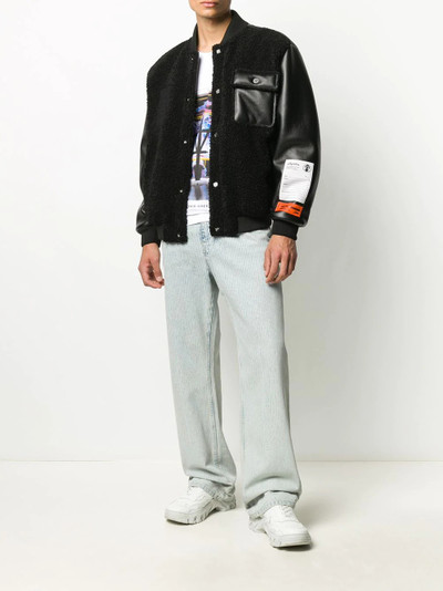 Heron Preston long-sleeve bomber jacket outlook