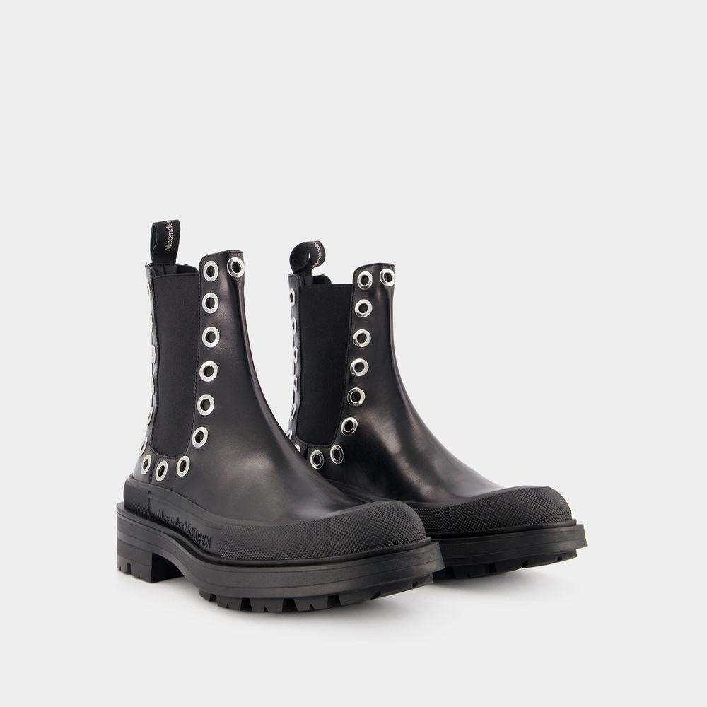 Alexander McQueen ALEXANDER MCQUEEN TREAD SLICK ANKLE BOOTS - 2