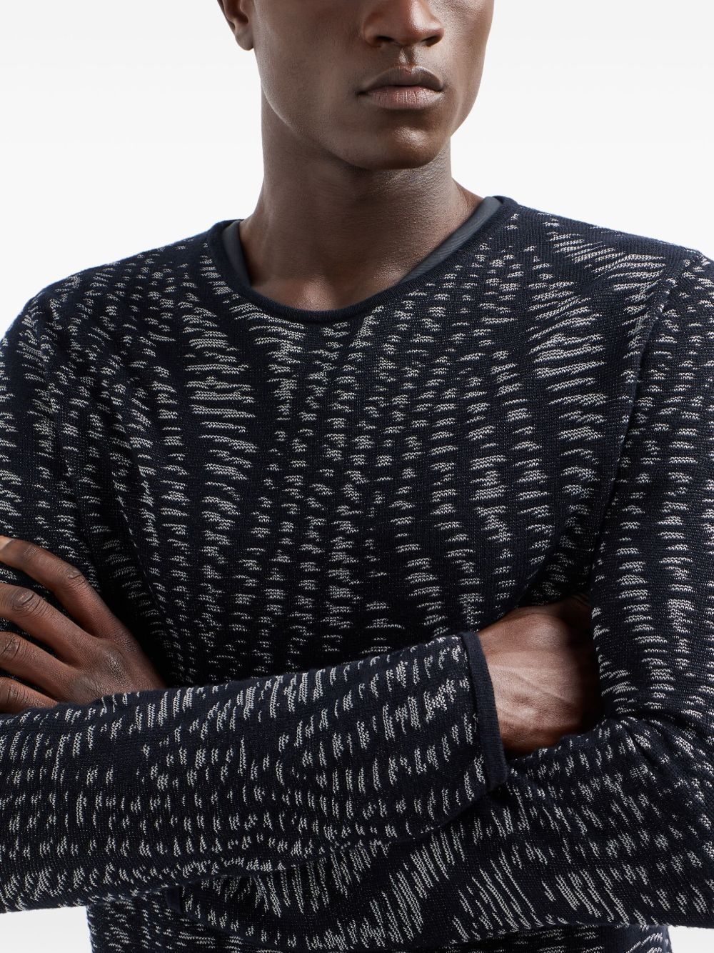 abstract pattern sweater - 4