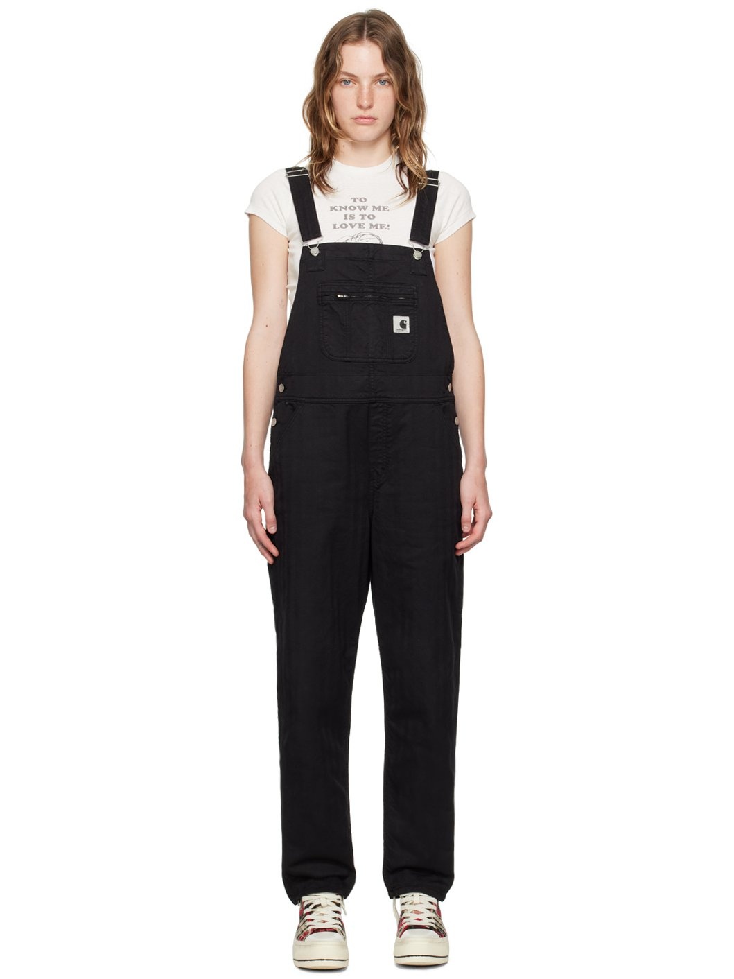 Black Norris Bib Overalls - 1