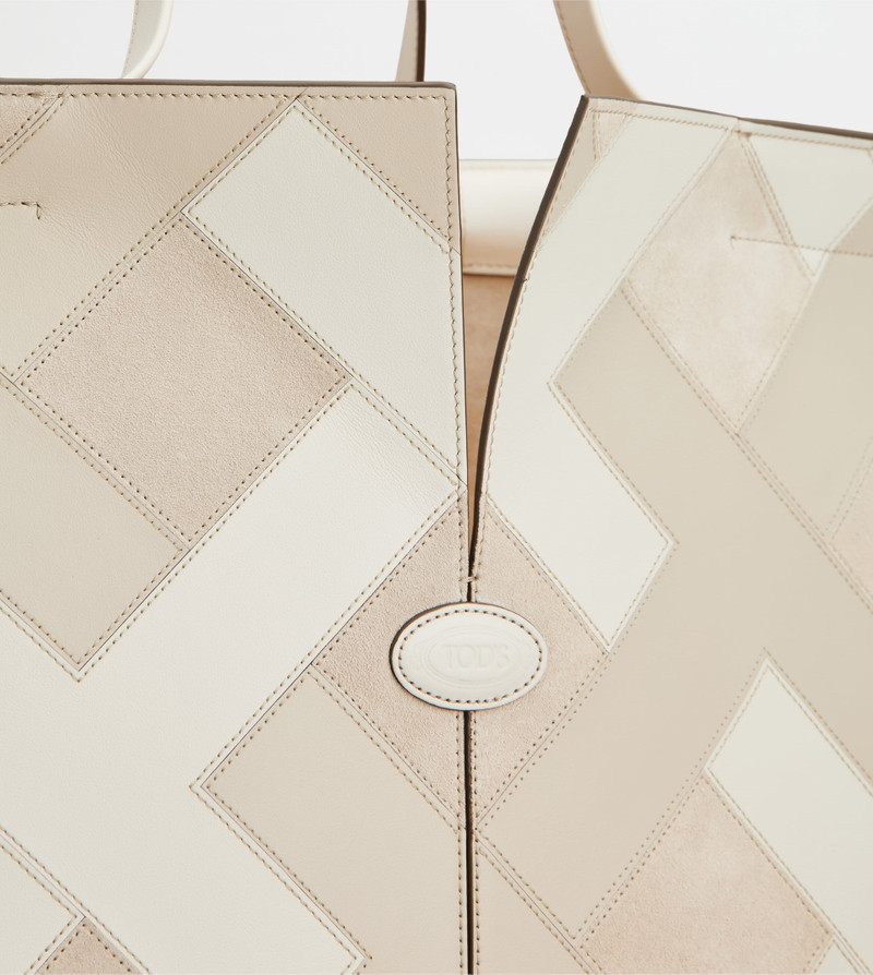 TOD'S DI BAG FOLIO IN LEATHER MEDIUM - BEIGE, OFF WHITE 6