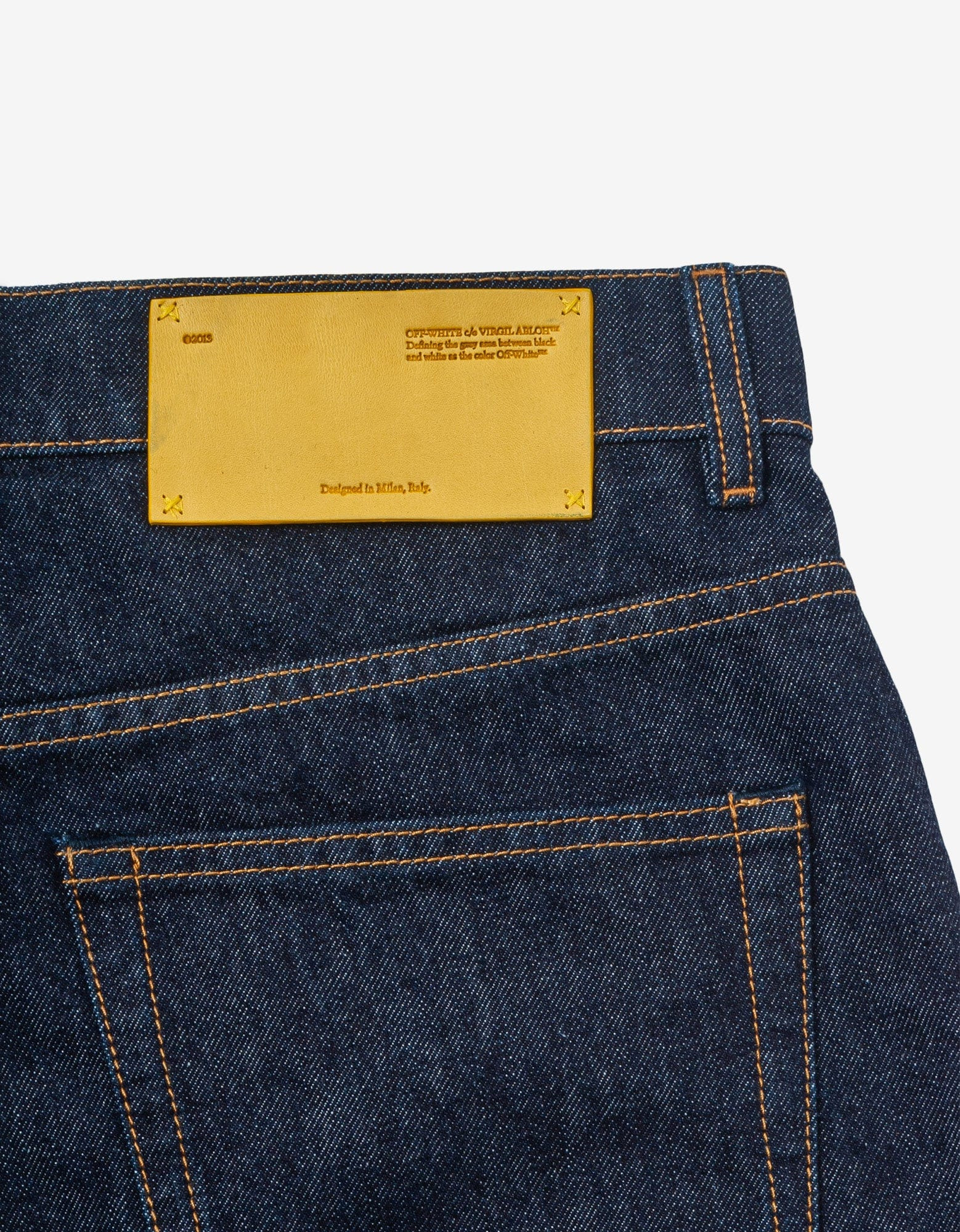 Off-White Blue Wave Off Skate Carpenter Jeans - 8