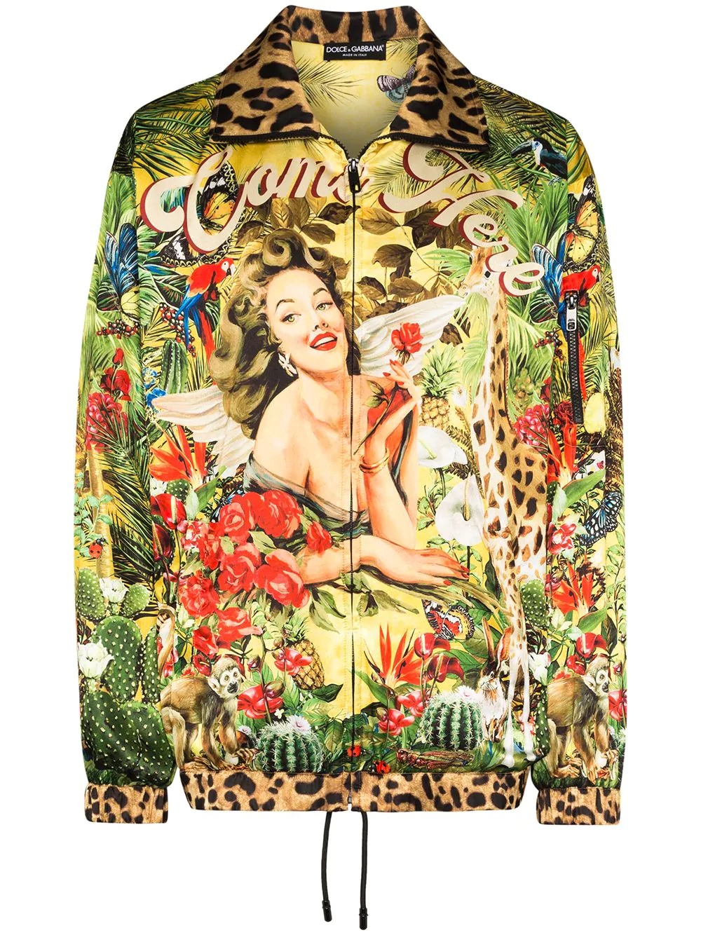 Tropical Pin Up bomber jacket  - 1