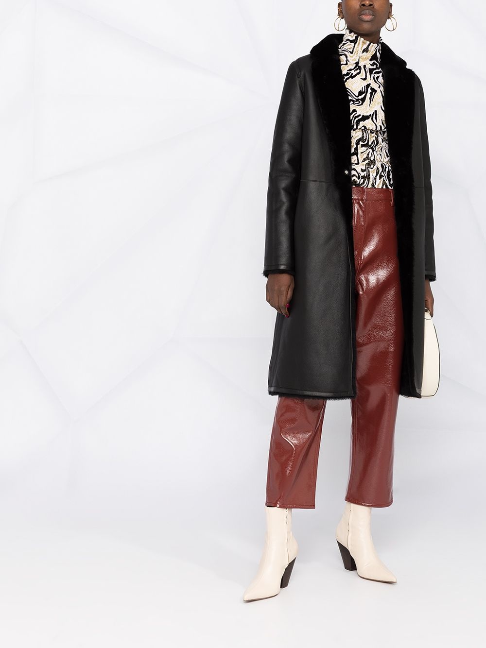 high neck coat - 7