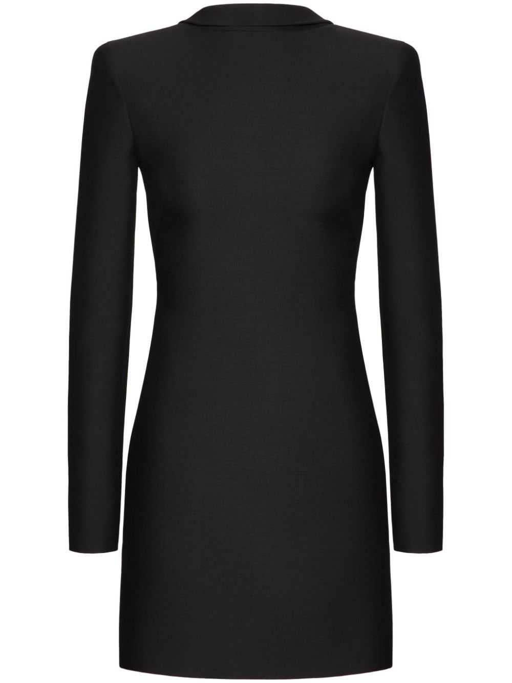 mock-neck low-back dress - 2