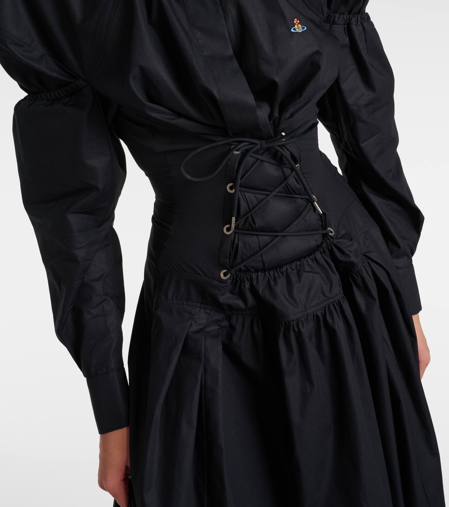 Vivienne Westwood Kate cotton poplin midi dress | mytheresa