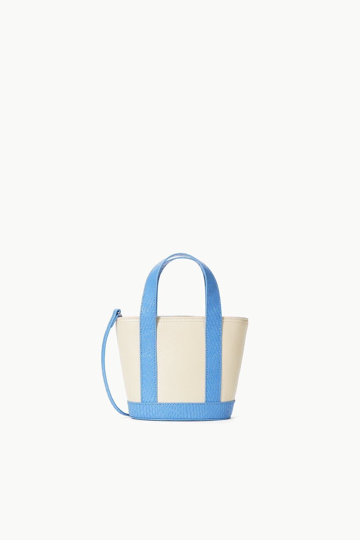 STAUD ALLORA MINI TOTE CREAM BLACK - 1