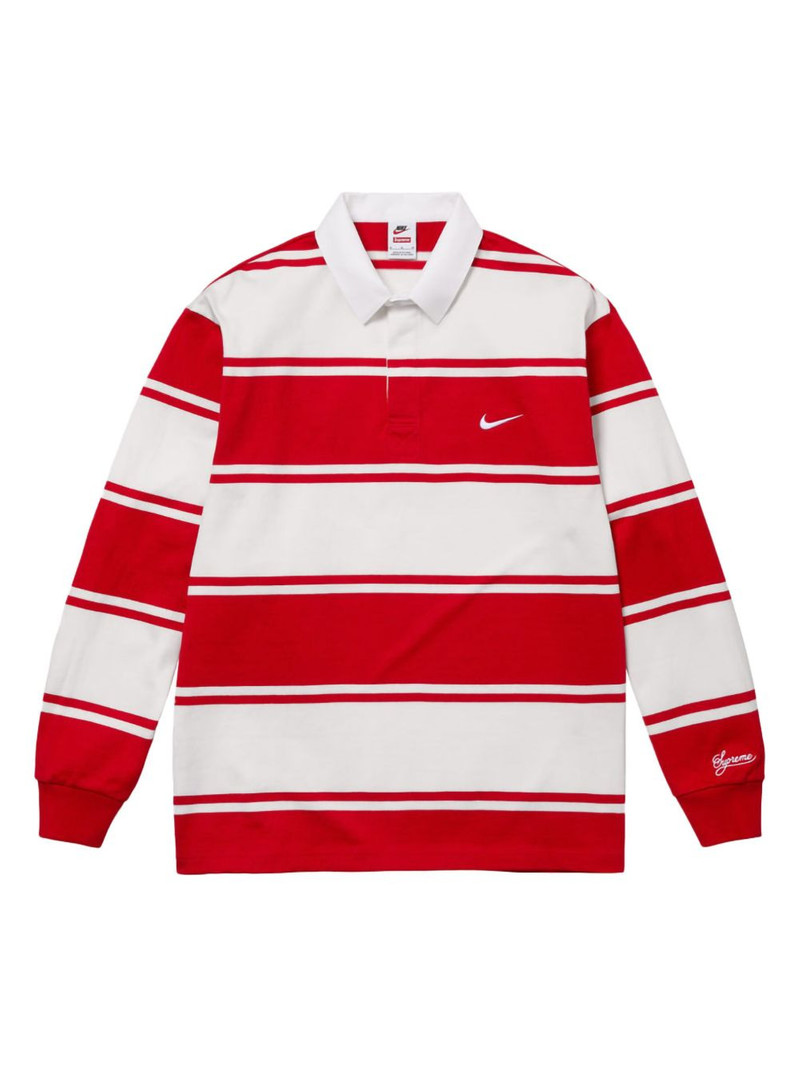 x Nike "SS25 - Red" striped rugby shirt - 1